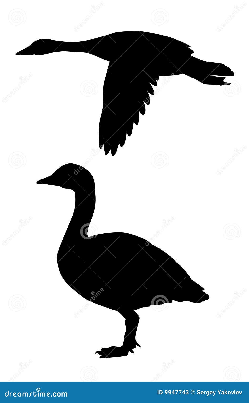  silhouette goose