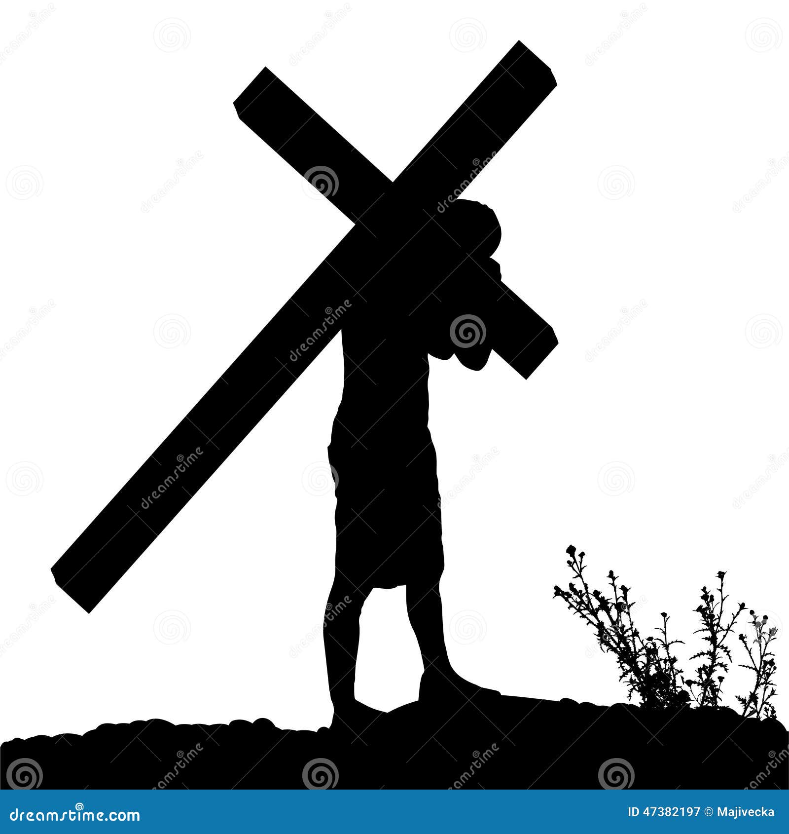 free clipart of jesus carrying the cross - photo #31