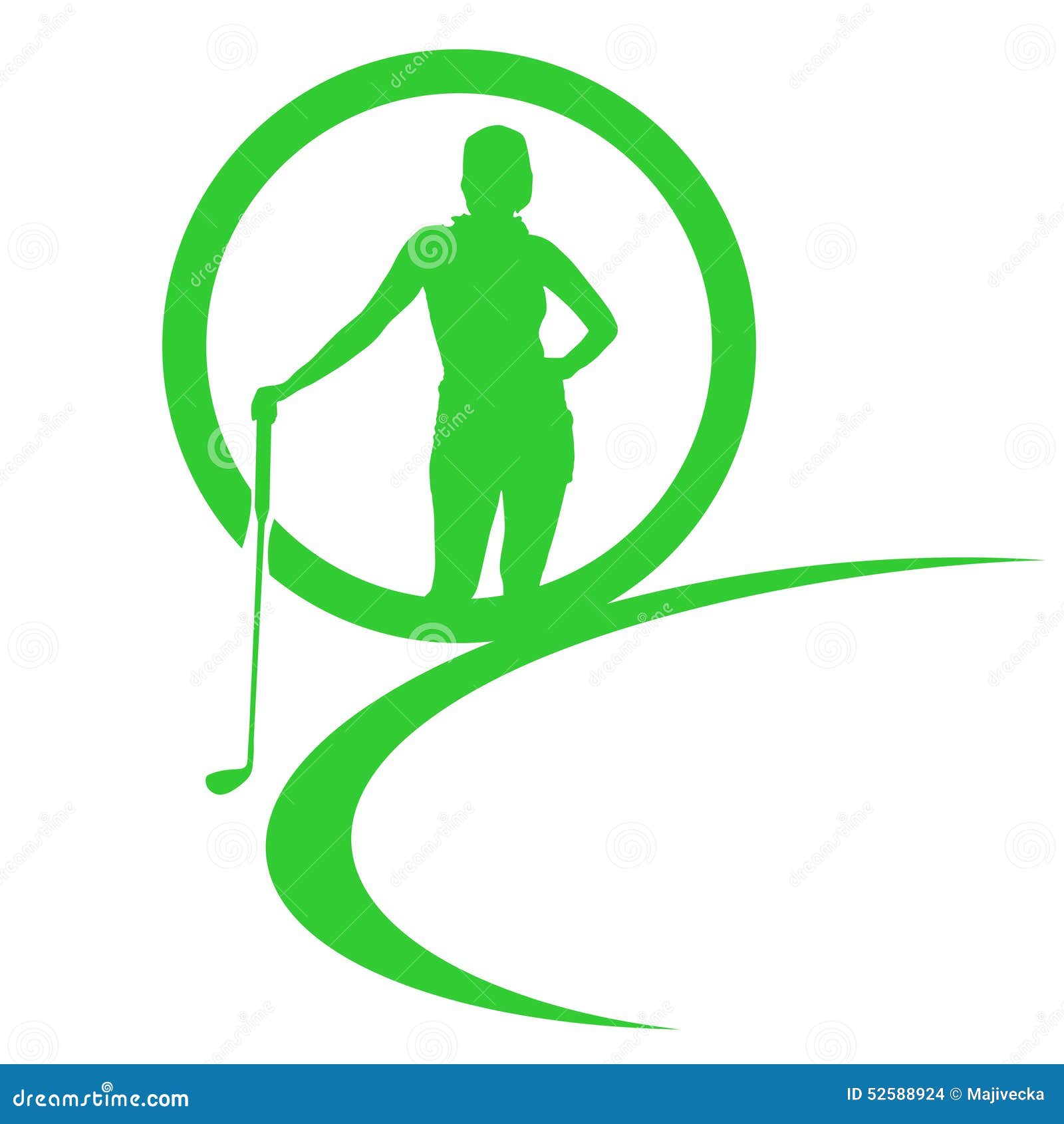 Vector Silhouettes of Golf. Stock Vector - Illustration of golfer ...