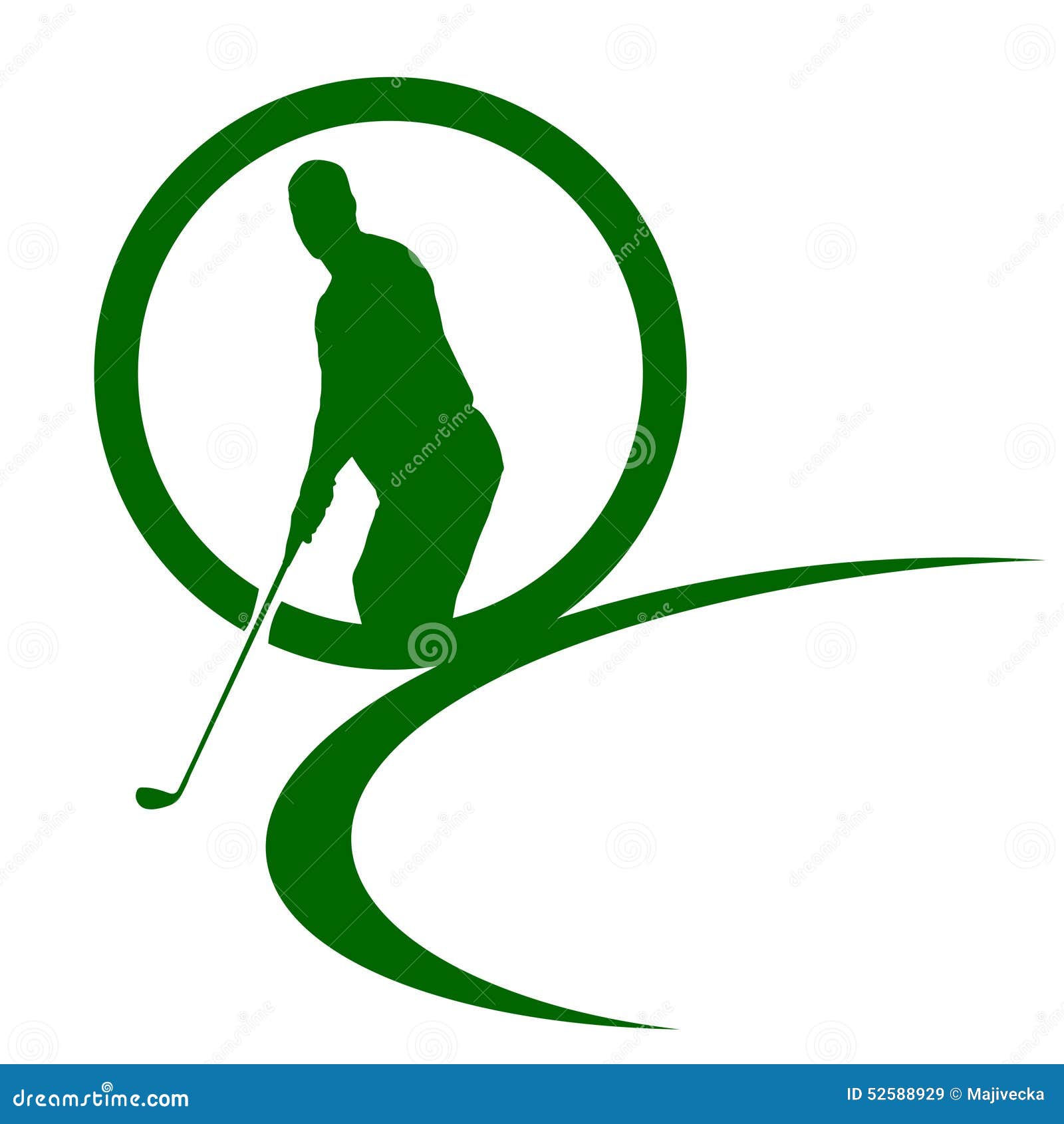 Vector Silhouettes of Golf. Stock Vector - Illustration of swing, play ...