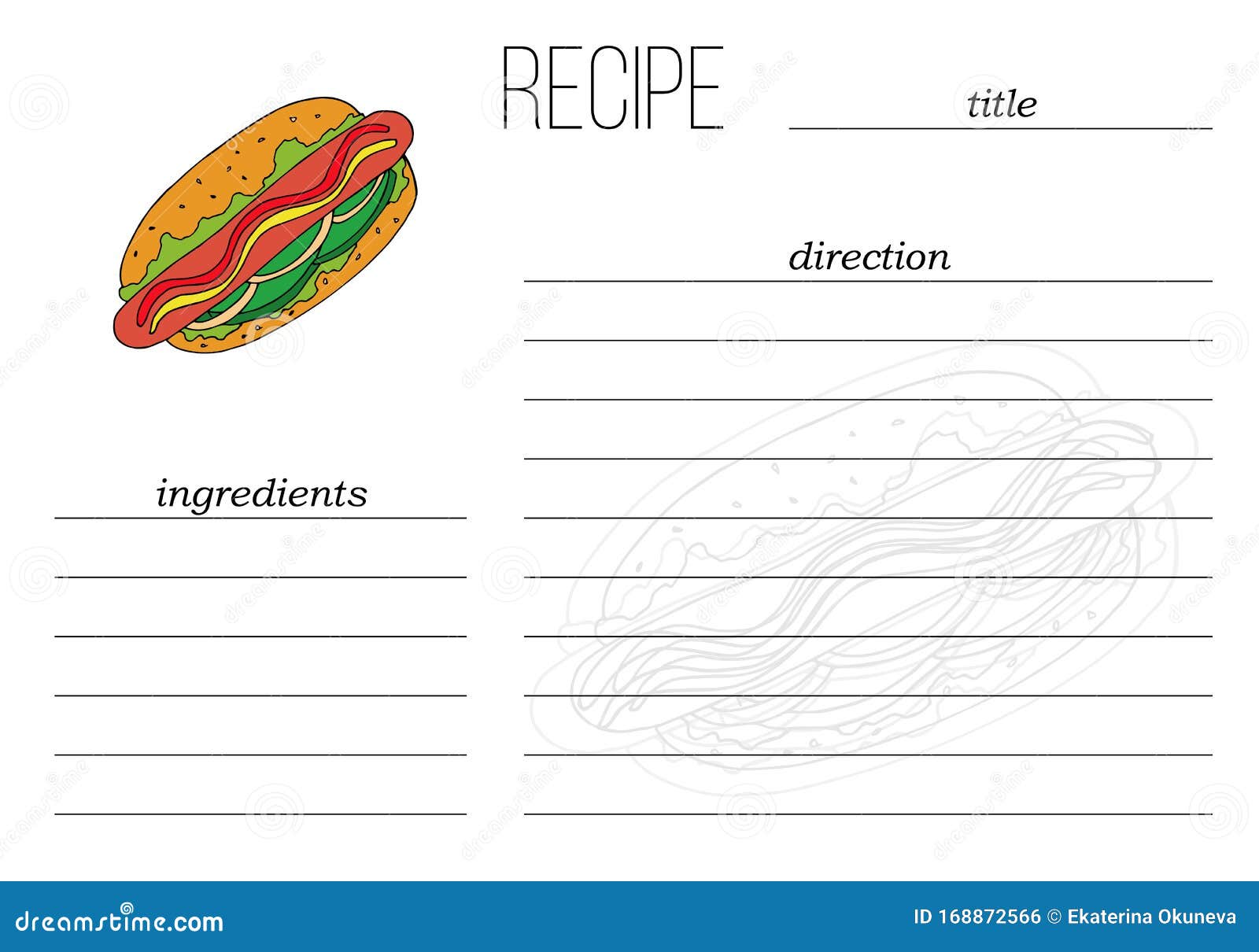 https://thumbs.dreamstime.com/z/vector-simple-recipe-card-template-fast-food-illustration-cartoon-style-simple-recipe-card-template-fast-food-168872566.jpg
