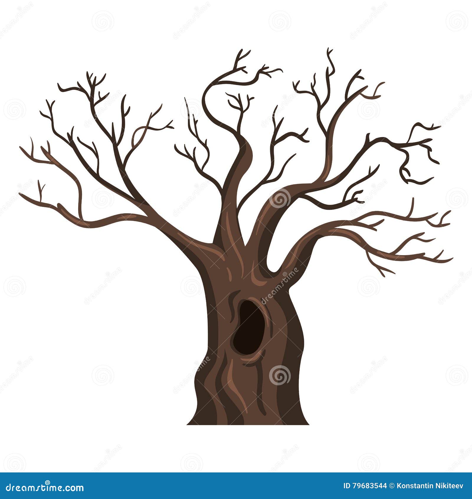Vector Single Cartoon Brown Bare Oak Tree Stock Vector - Illustration of aged, bare: 79683544 Vector Single Cartoon Brown Bare Oak Tree Stock Vector - Illustration of aged, bare: 79683544