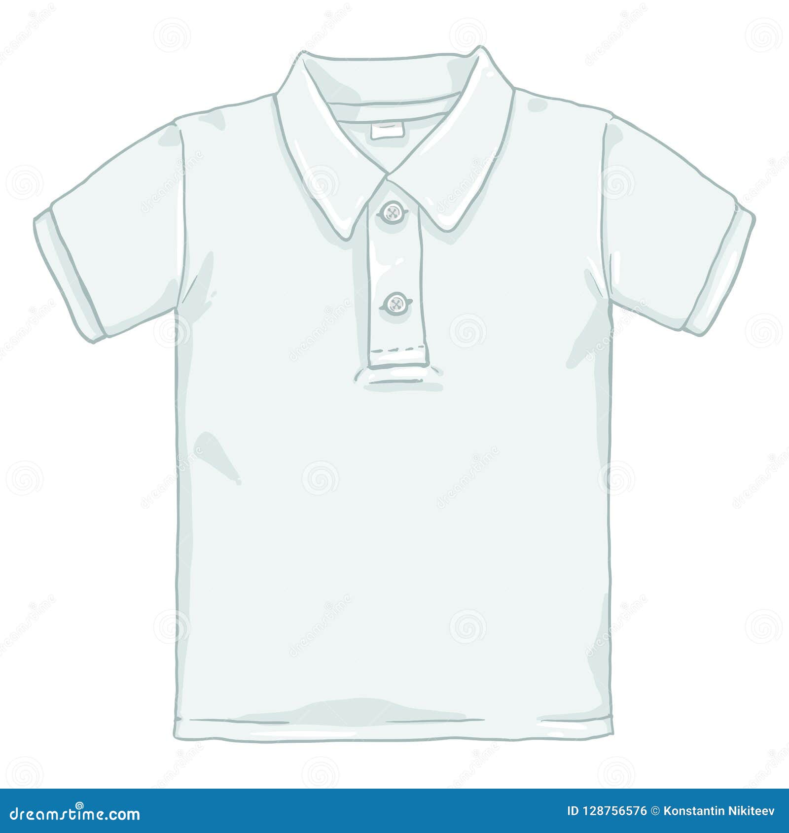 collared shirt cartoon