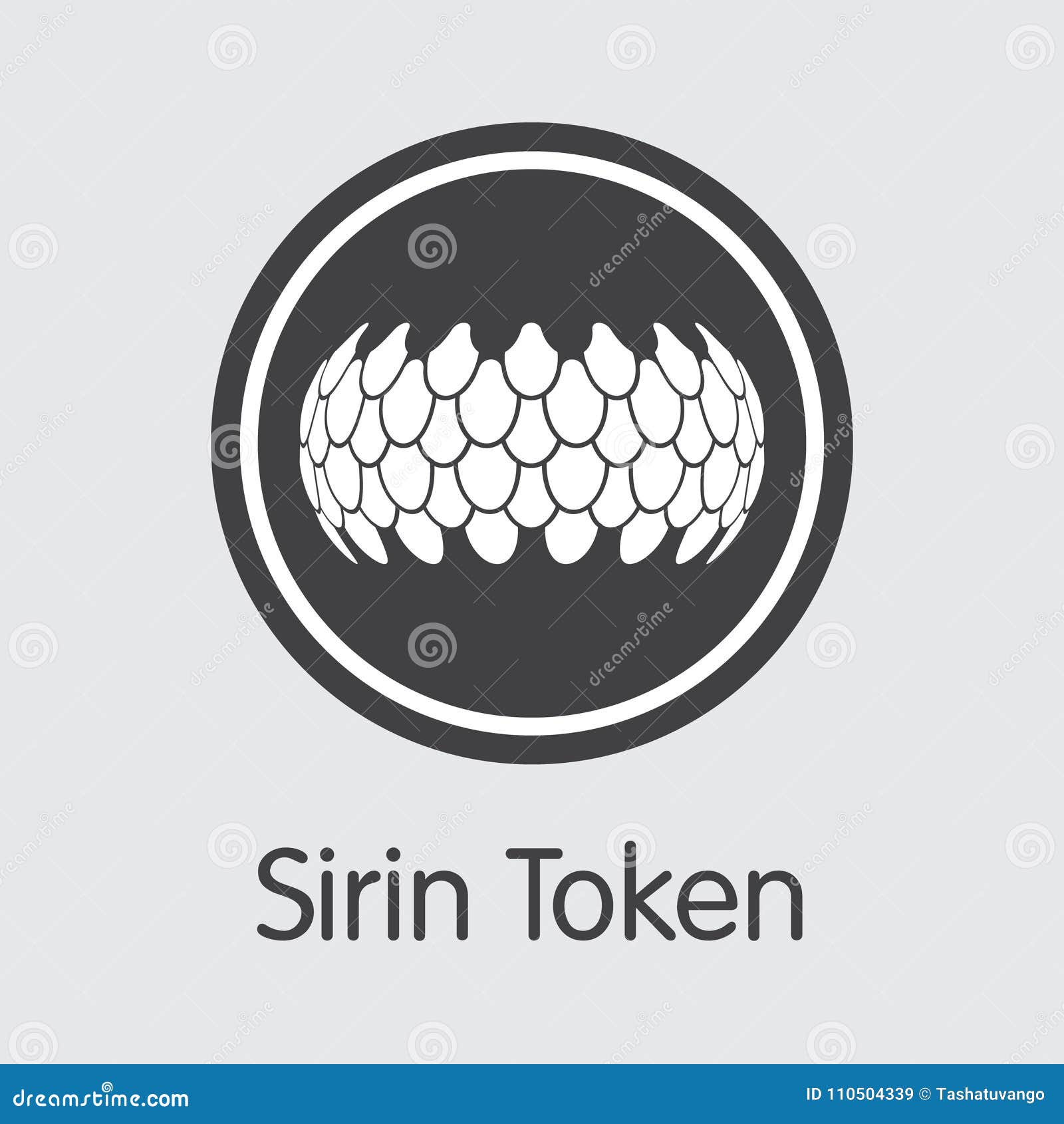 Sirin Token Digital Currency. Vector SRN Colored Logo. Stock Vector -  Illustration of economy, currency: 110504339