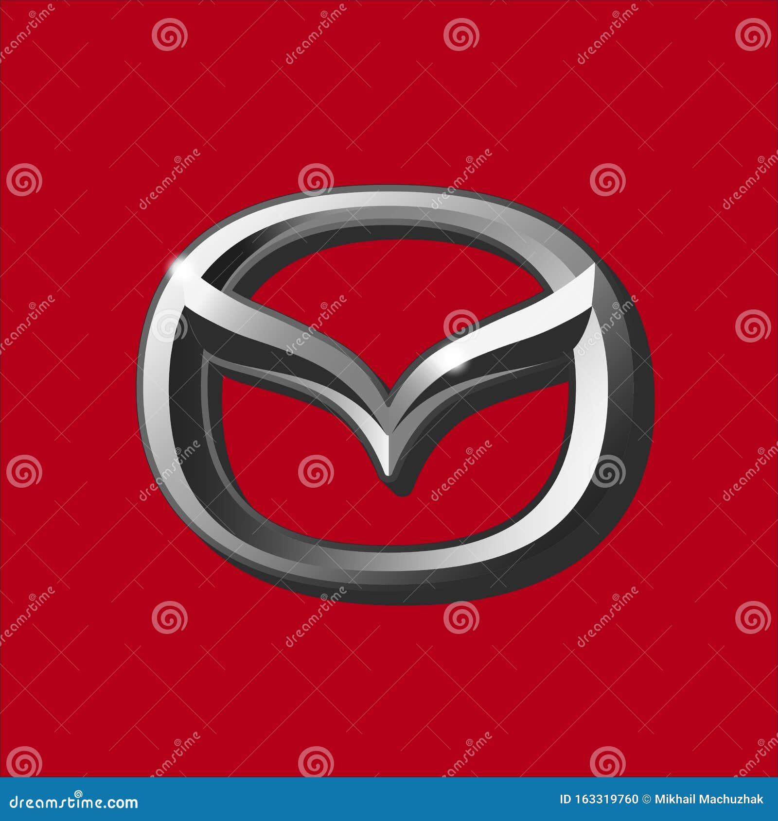 Mazda Logo 3D Keychain 