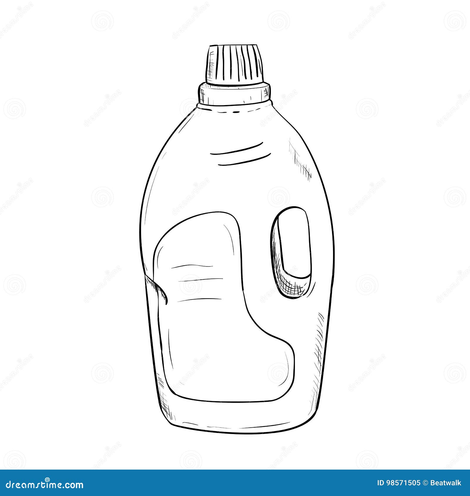 Vector Sketch Of Bottle Stock Vector Illustration Of Label 98571505 https www dreamstime com stock illustration vector sketch bottle hand draw illustration image98571505