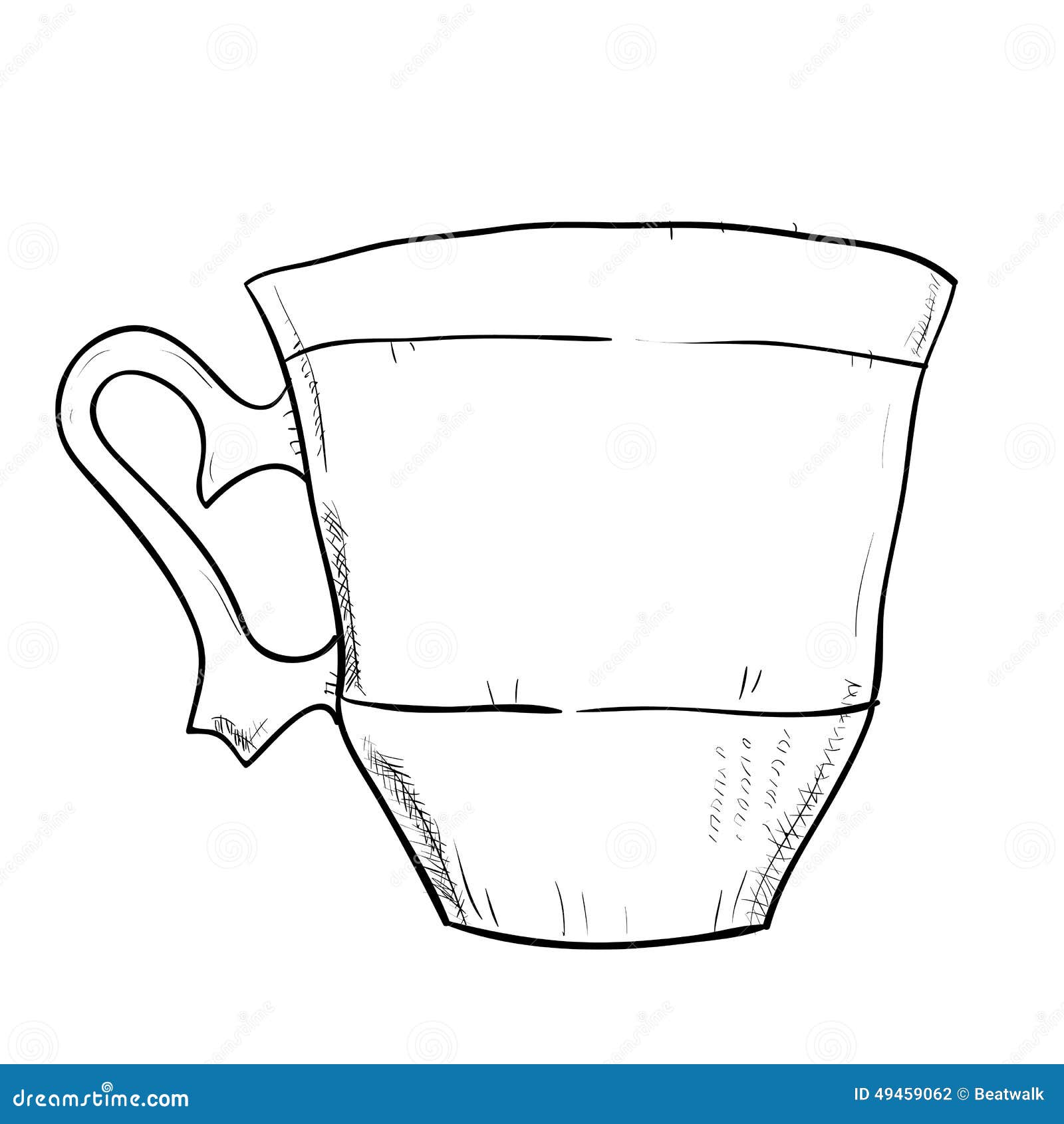 Vector Sketch Of Cup 49459062