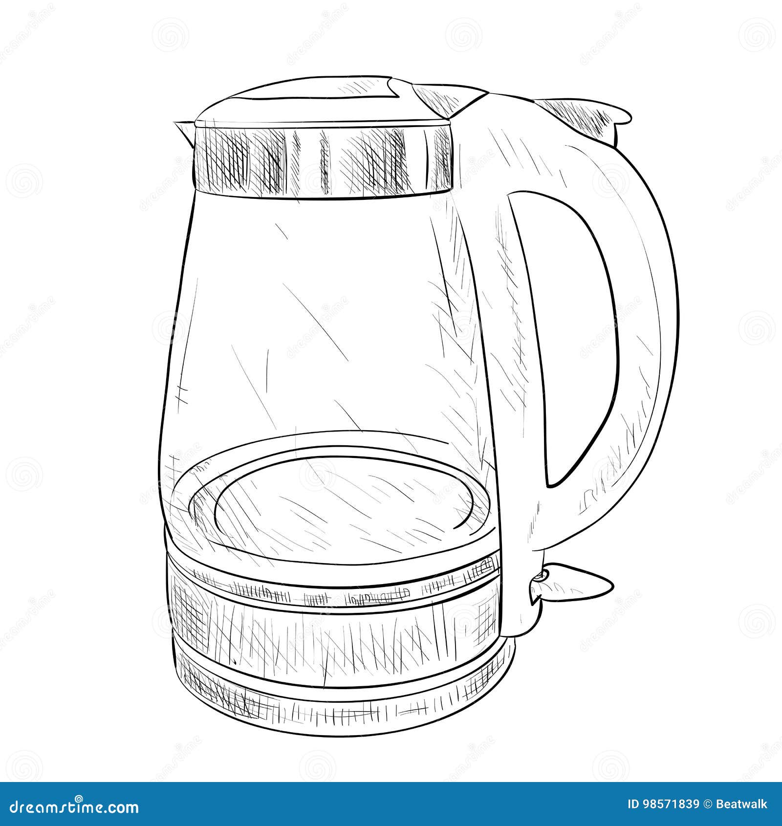 How to Draw a Kettle with Pencil Shedding  Easy Drawing Tutorial  YouTube