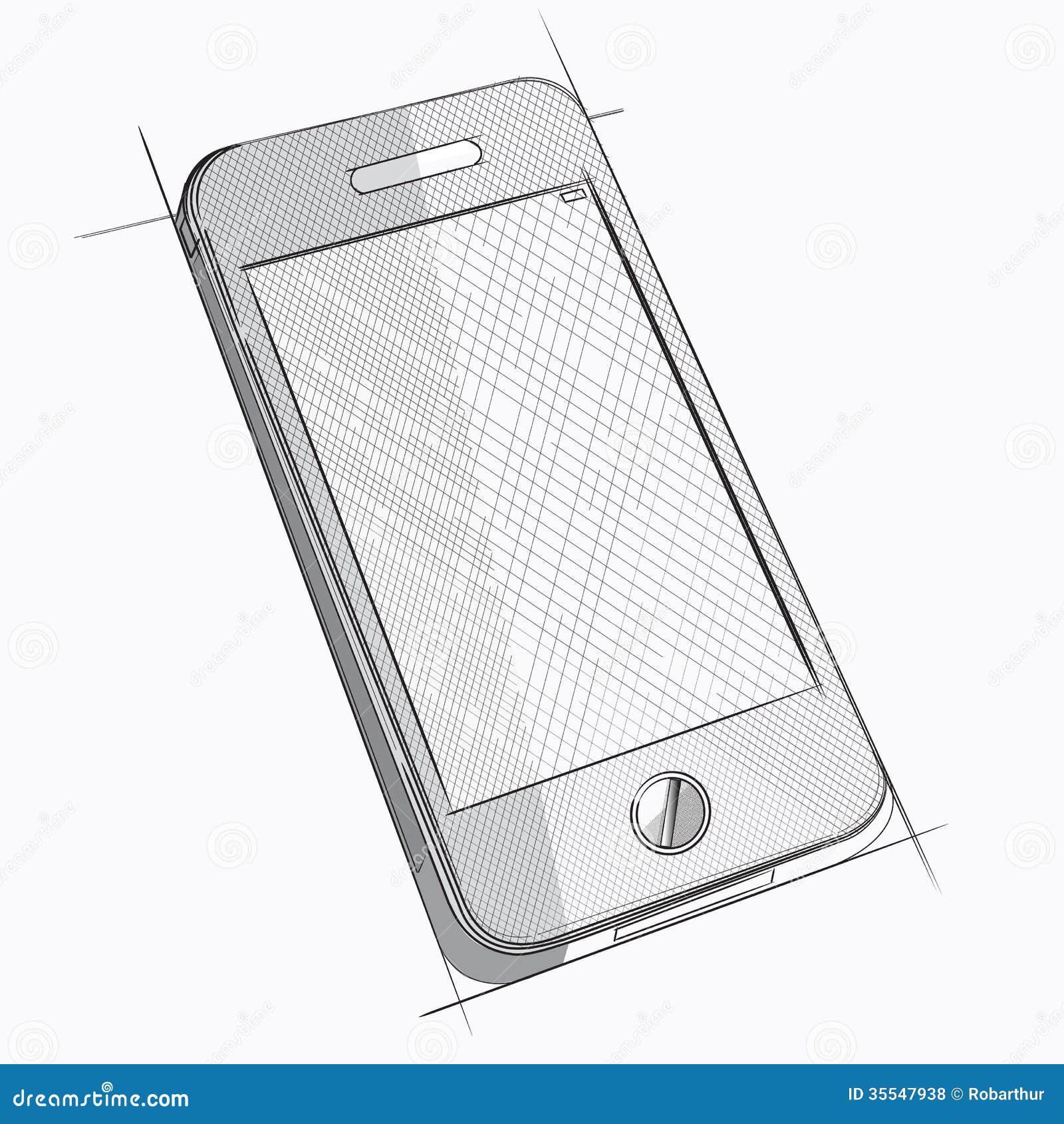 Pencil Drawing Mobile Phone Gadget Sketch Stock Illustration 1063090463   Shutterstock