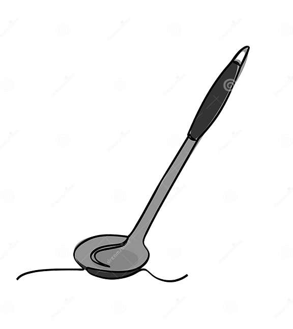 Simple Vector Sketch Vegetable Scoop, Sip Single One Line Art ...