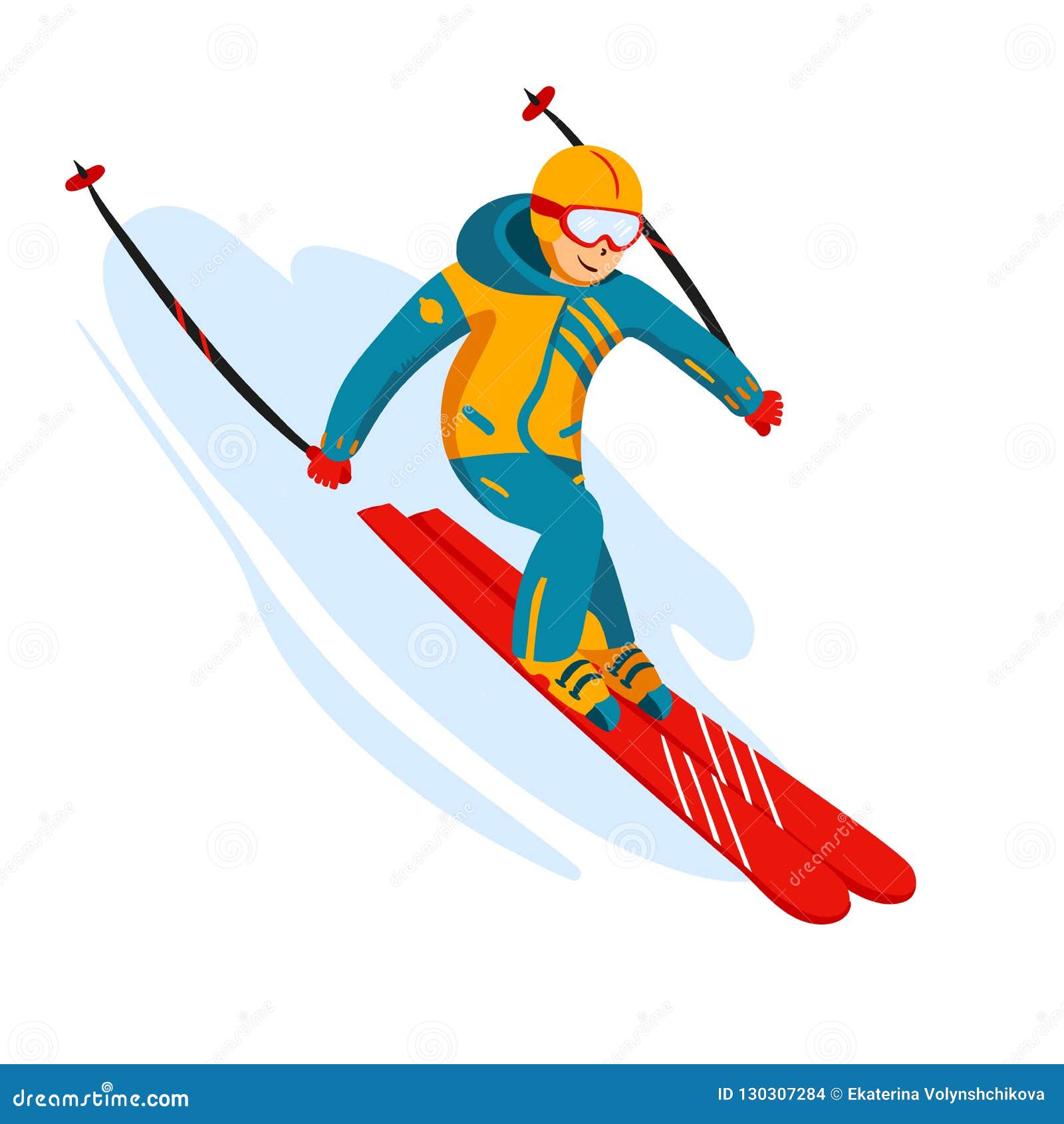 Skiing images cartoon