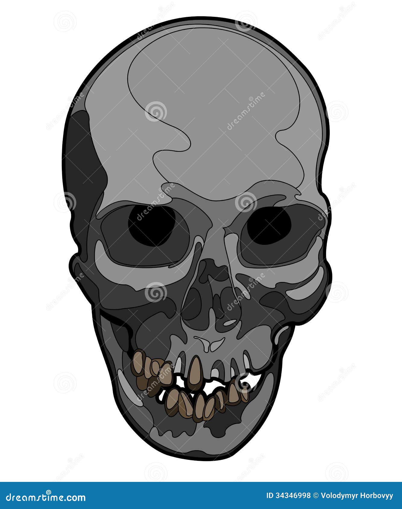 Vector Skull artwork stock vector. Illustration of anatomy - 34346998