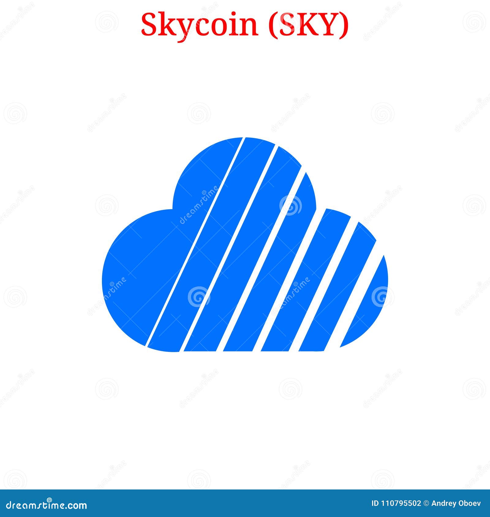 Vector Skycoin (SKY) logo stock illustration. Illustration ...