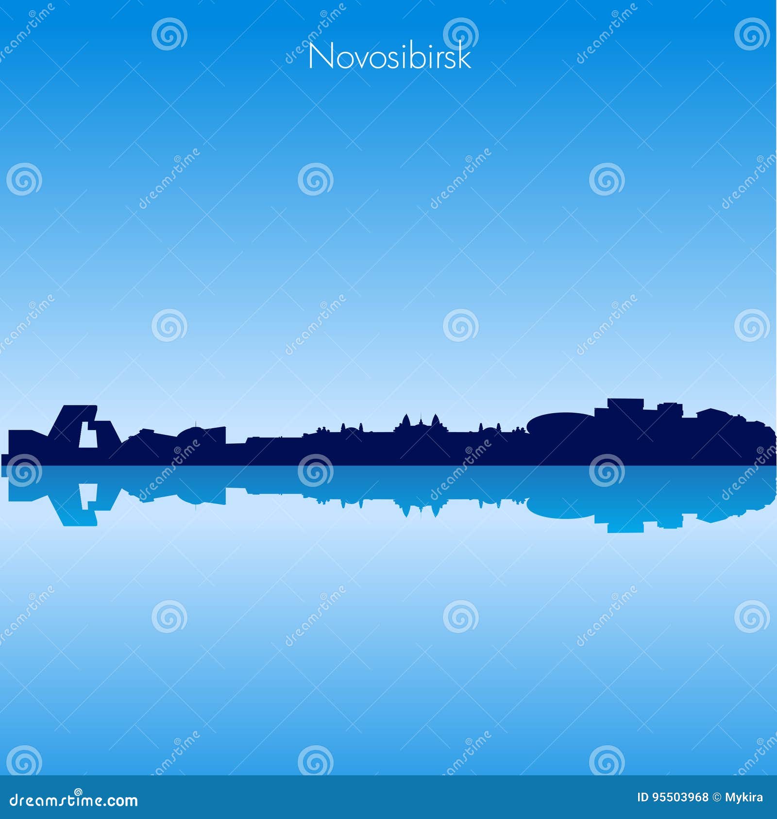  skyline of novosibirsk . russia