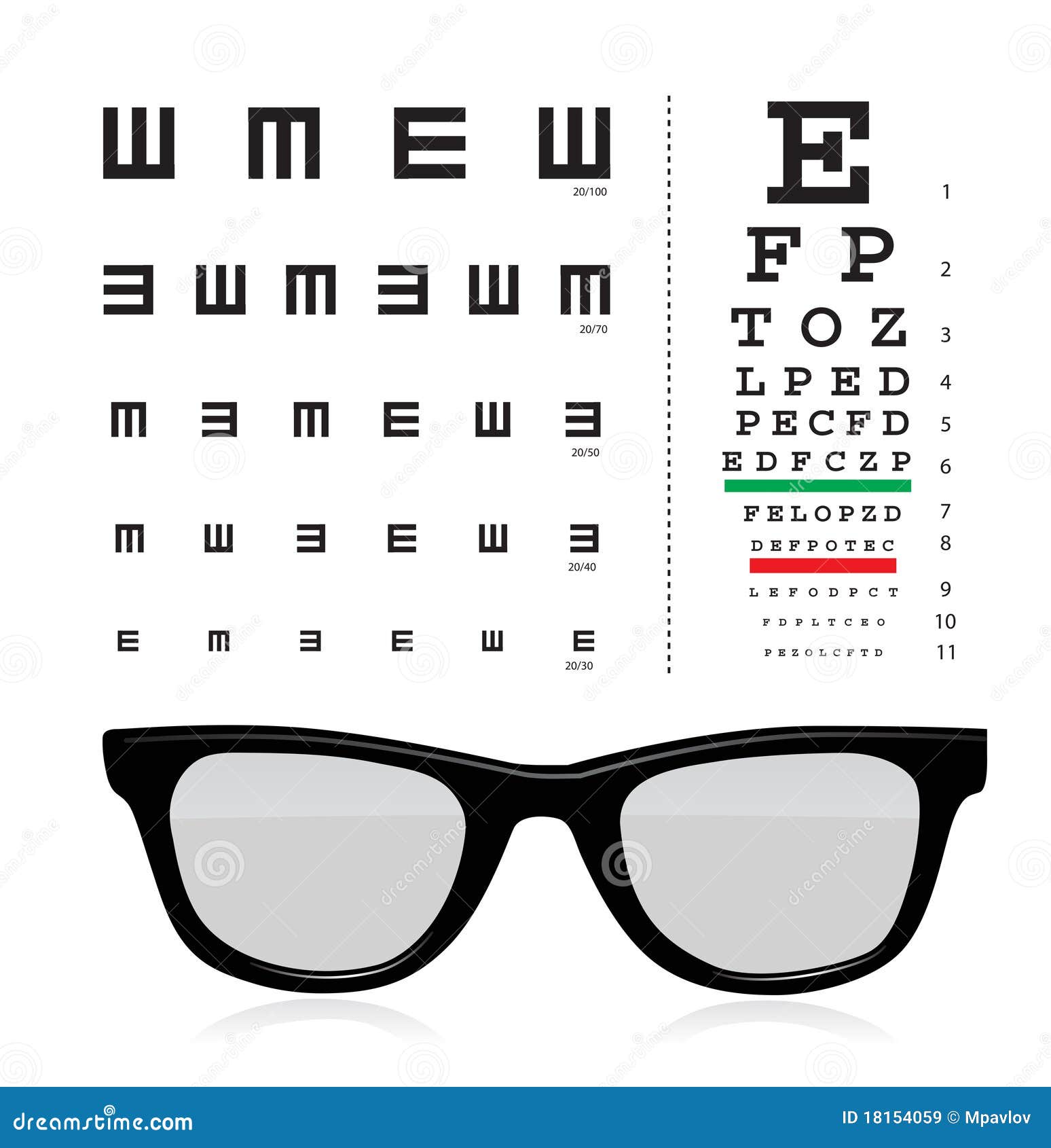 Eye Test Vector Art, Icons, and Graphics for Free Download