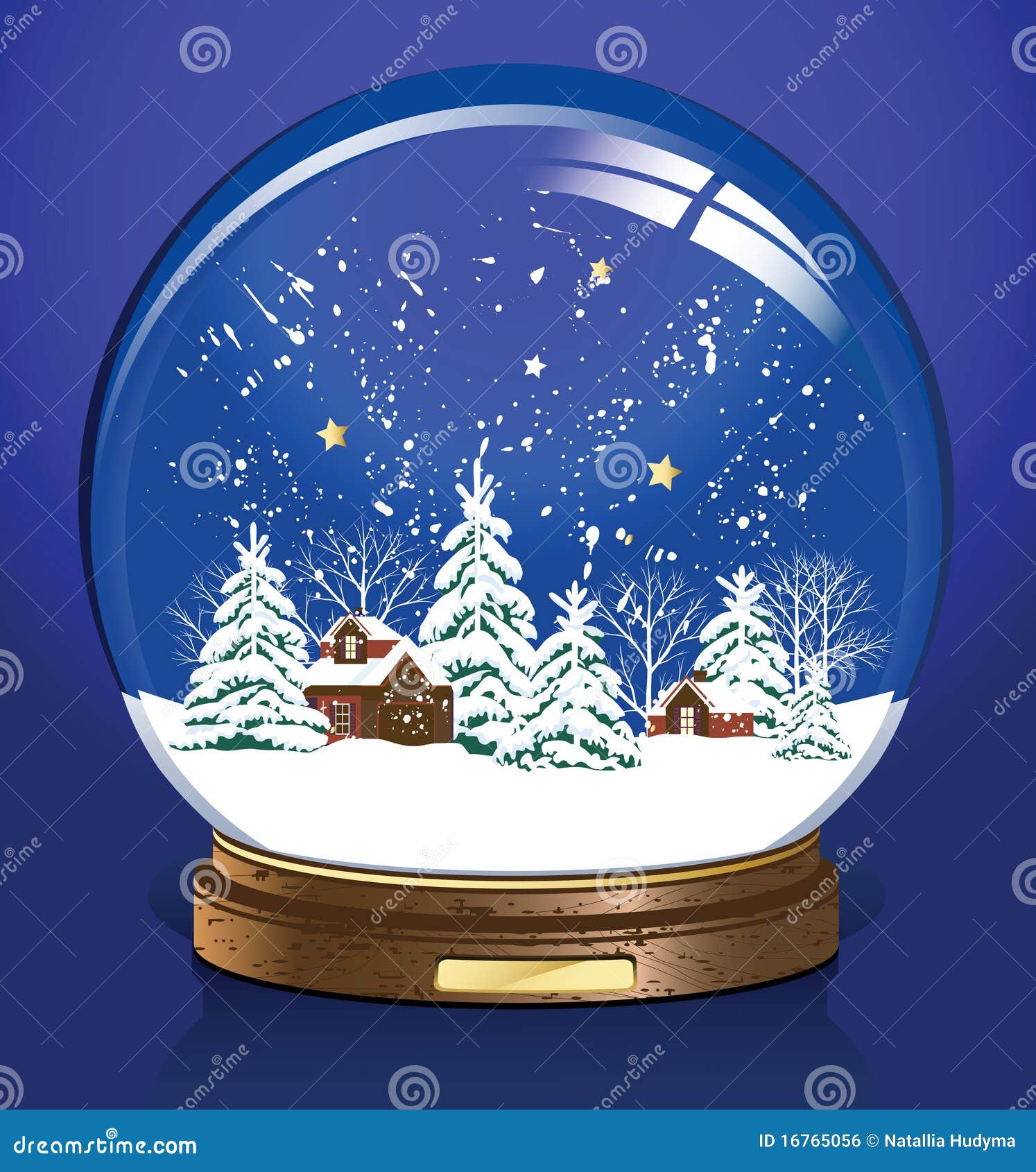 Vector Snow Globe Royalty Free Stock Image - Image: 16765056