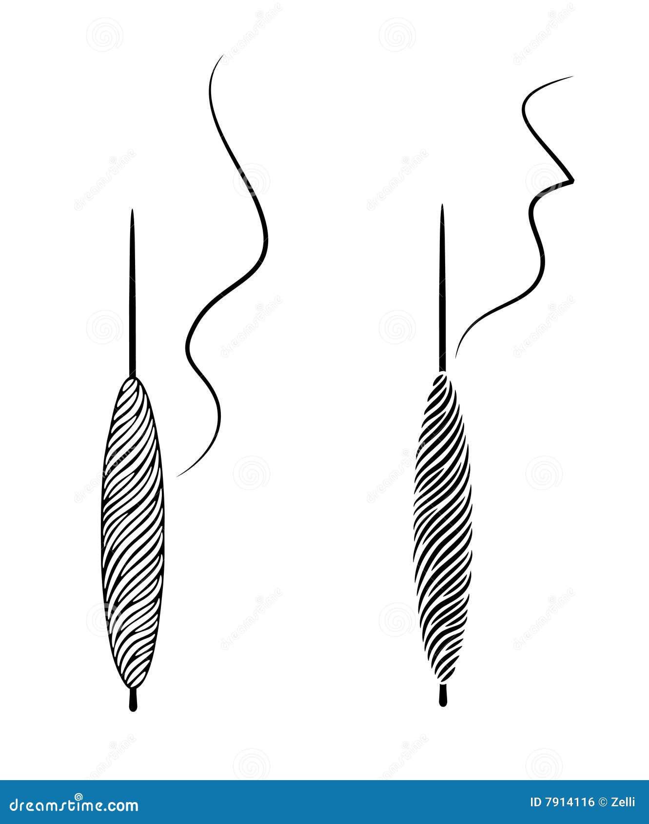 Vector spindle stock vector. Illustration of craft, fashioned 7914116