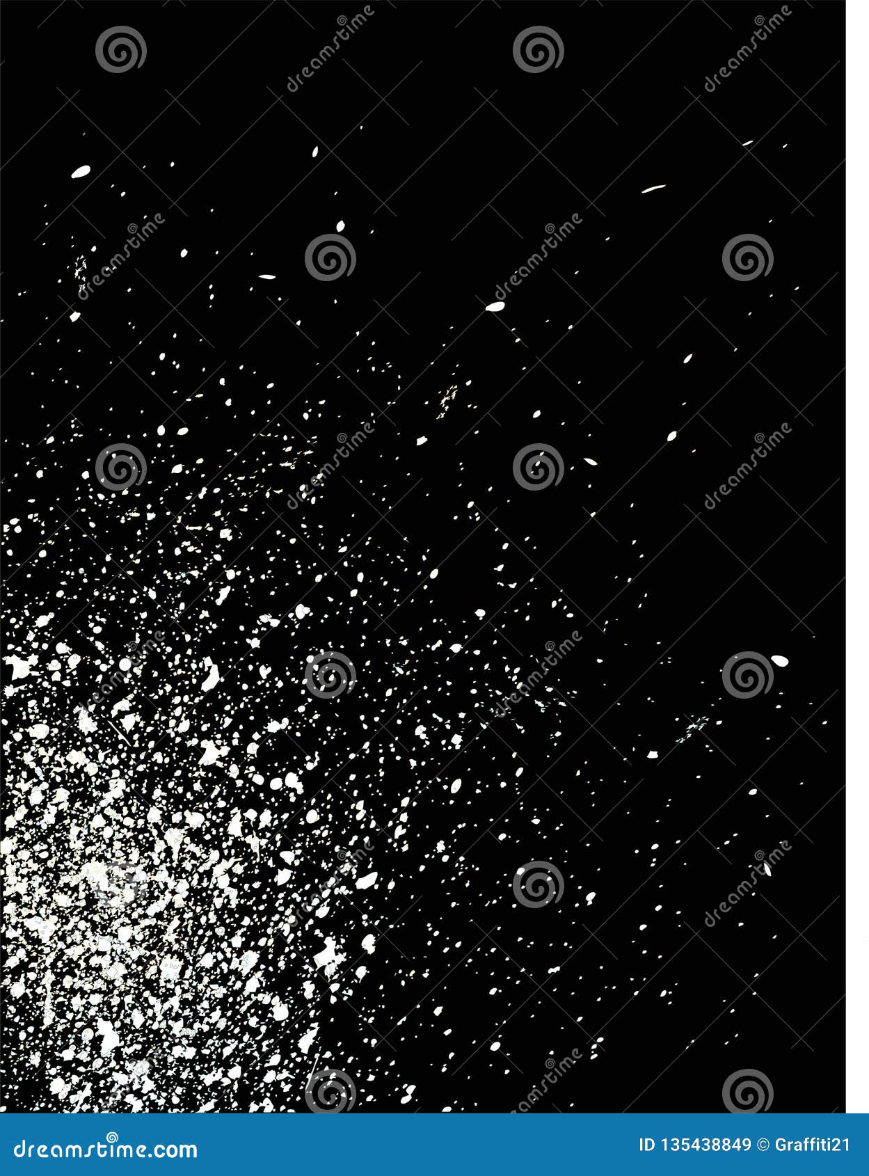 Vector Splatter White Color on Black Color Background Stock Vector -  Illustration of inkblot, decorative: 135438849