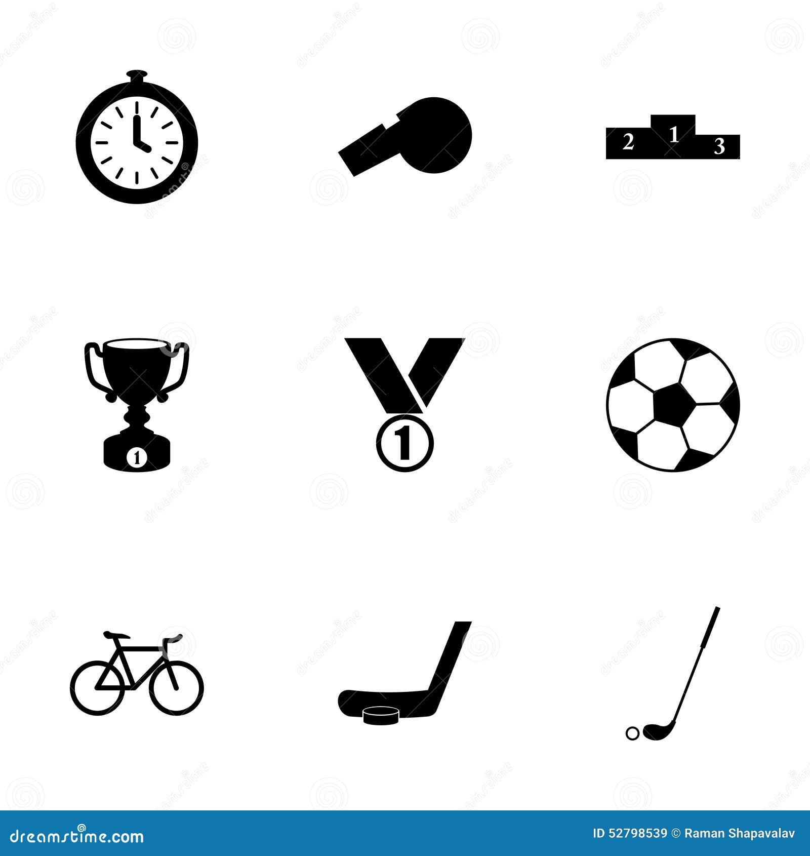 Vector sport icon set stock vector. Illustration of competition - 52798539