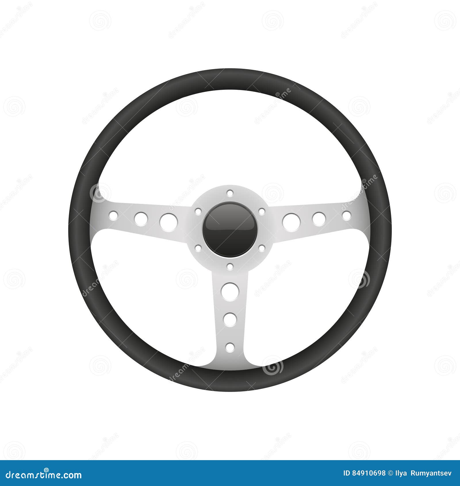 Vector Sport Steering Wheel Illustration Stock Vector Illustration of