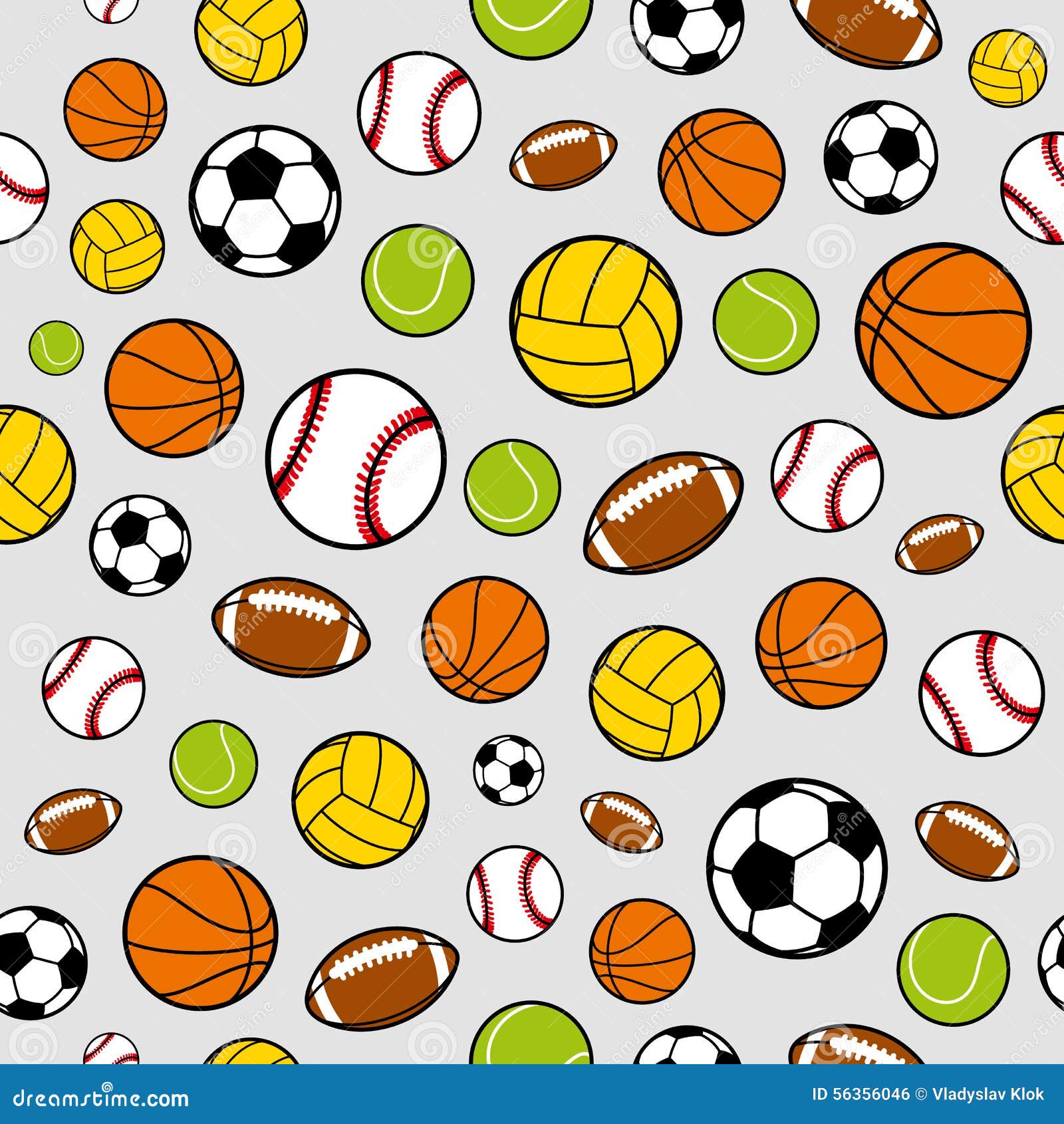 Colored seamless vector pattern with sports icons. Doodle vector with sport  icons on white background. Vintage sport pattern 7286943 Vector Art at  Vecteezy