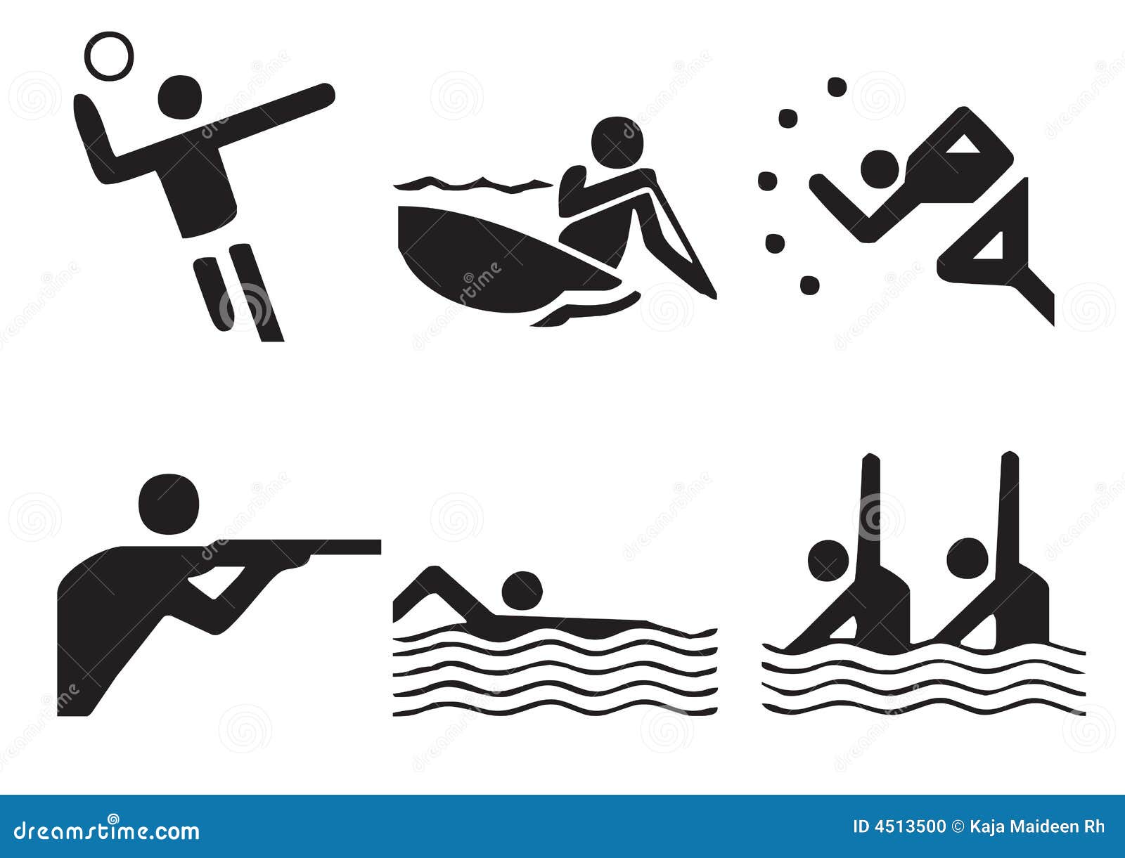 Vector Sports Symbols 1 Stock Photo Image 4513500