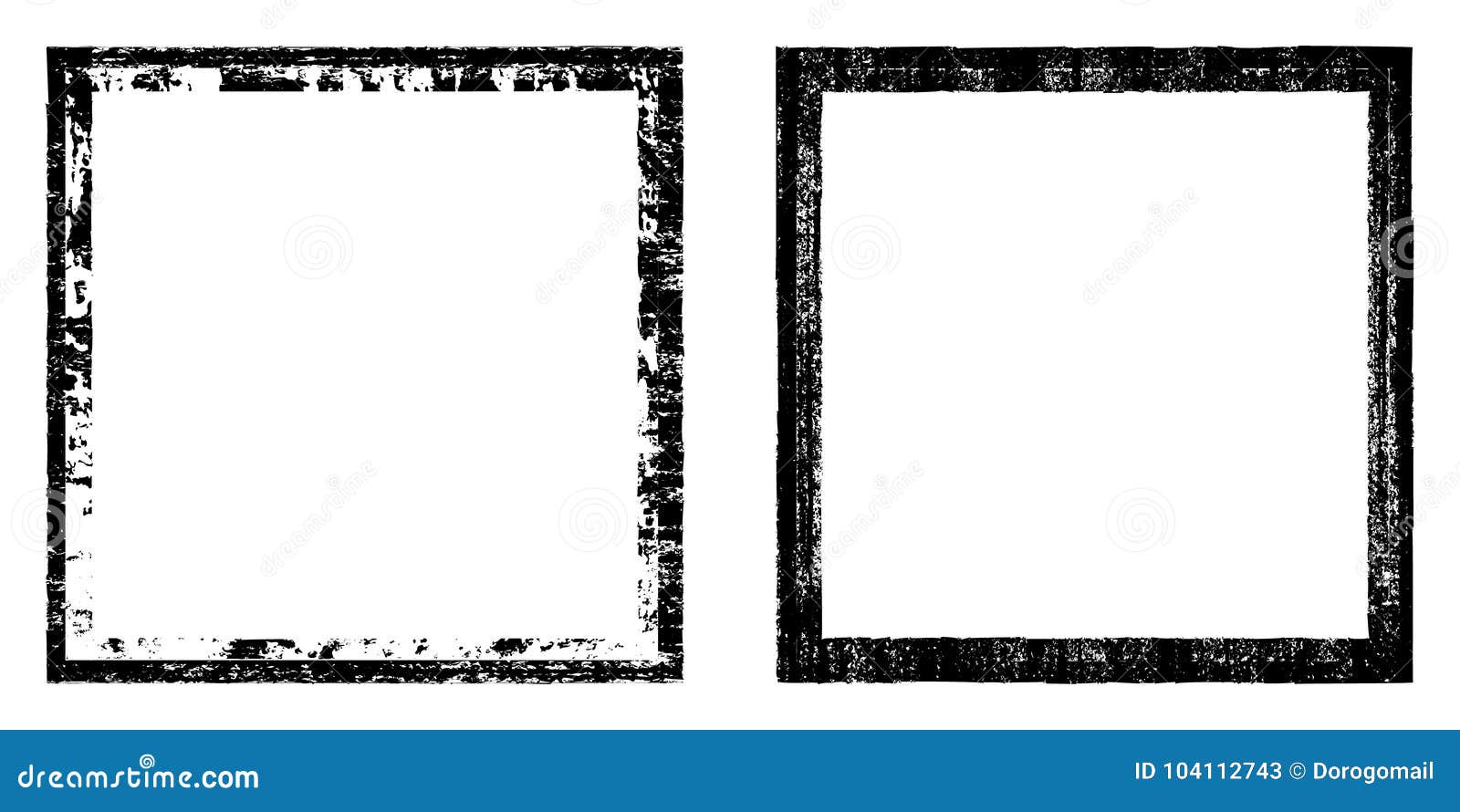 Download Vector Square, Black Frame With Elements Distress, Dirt ...