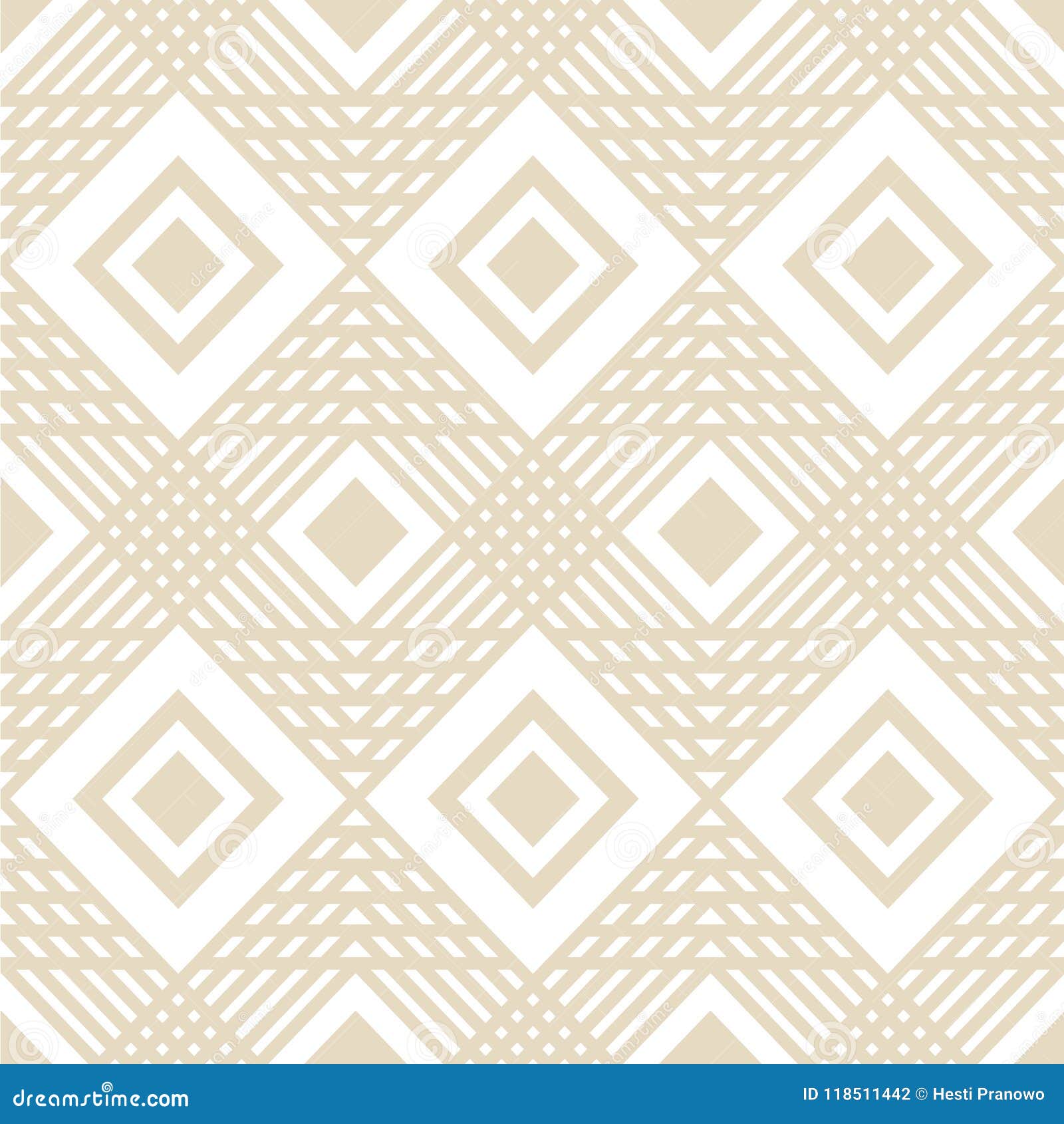 Vector Square Geometric Lines Pattern Background with Color Cream Stock