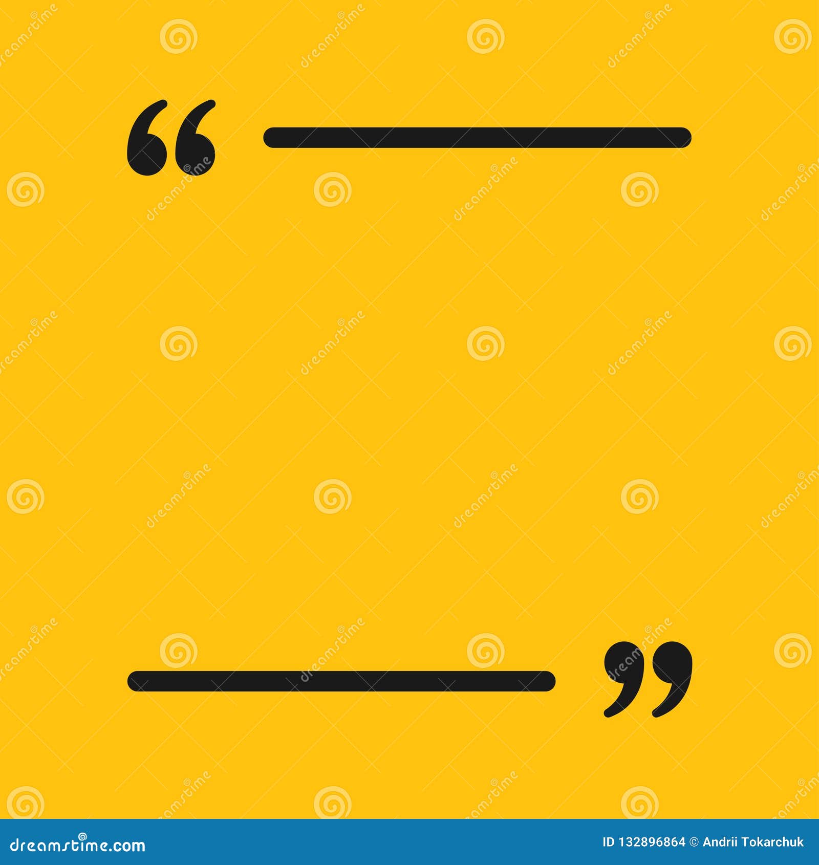 the square speech bubble quote blank template stock vector