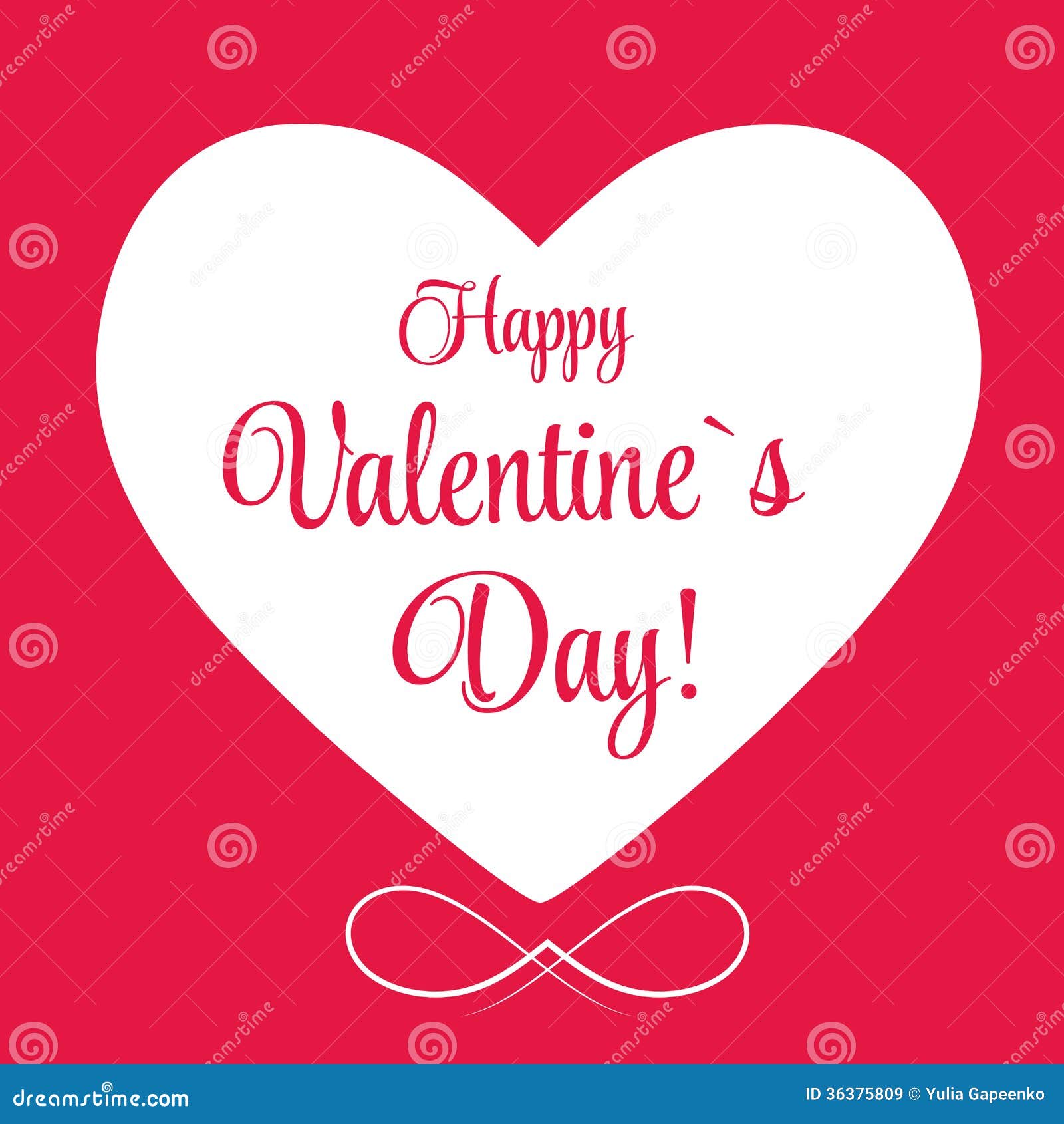 Vector St Valentine Day's Greeting Card Stock Vector - Illustration of holiday ...