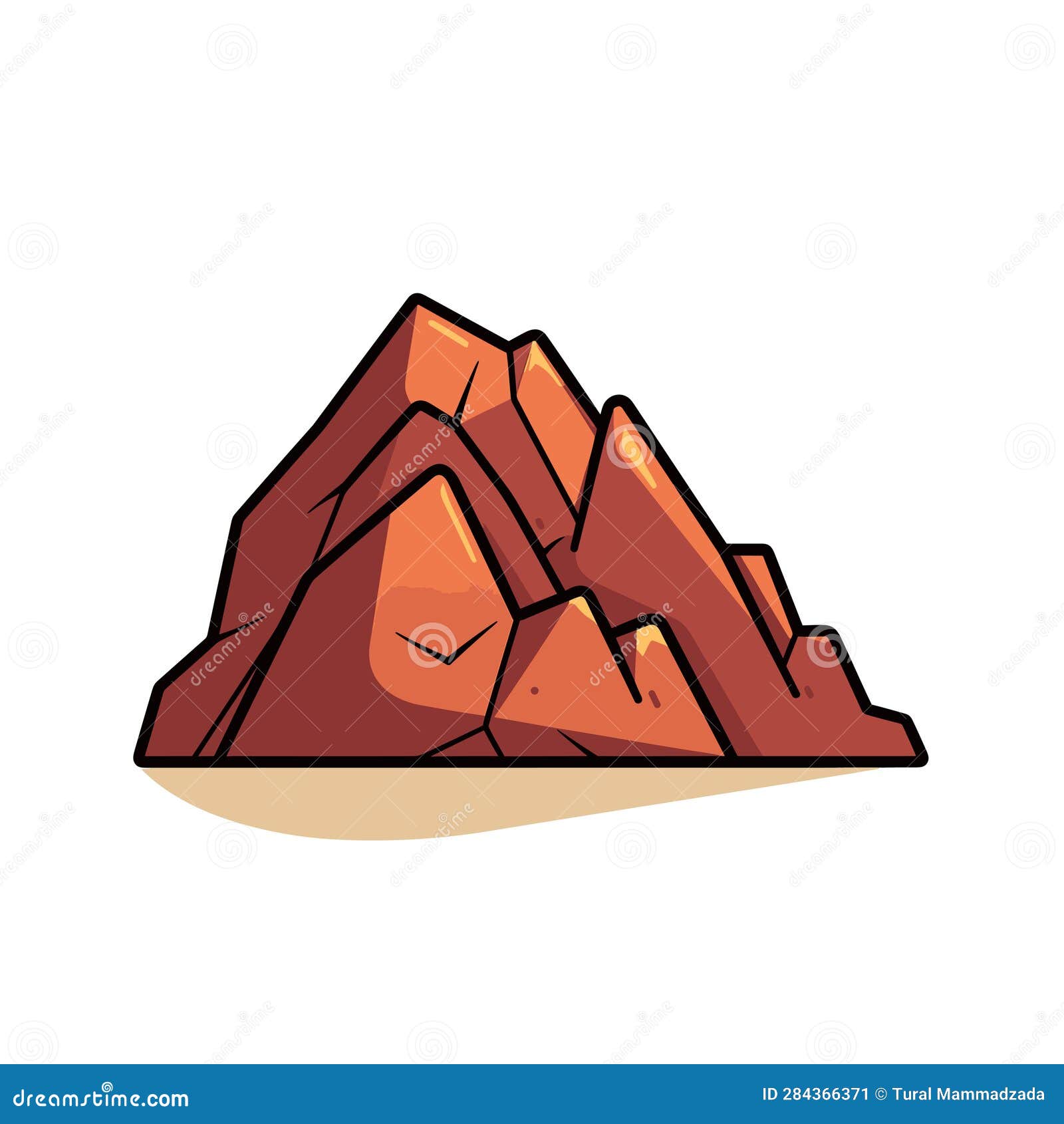  of a stack of vibrant red rocks against a clean white background