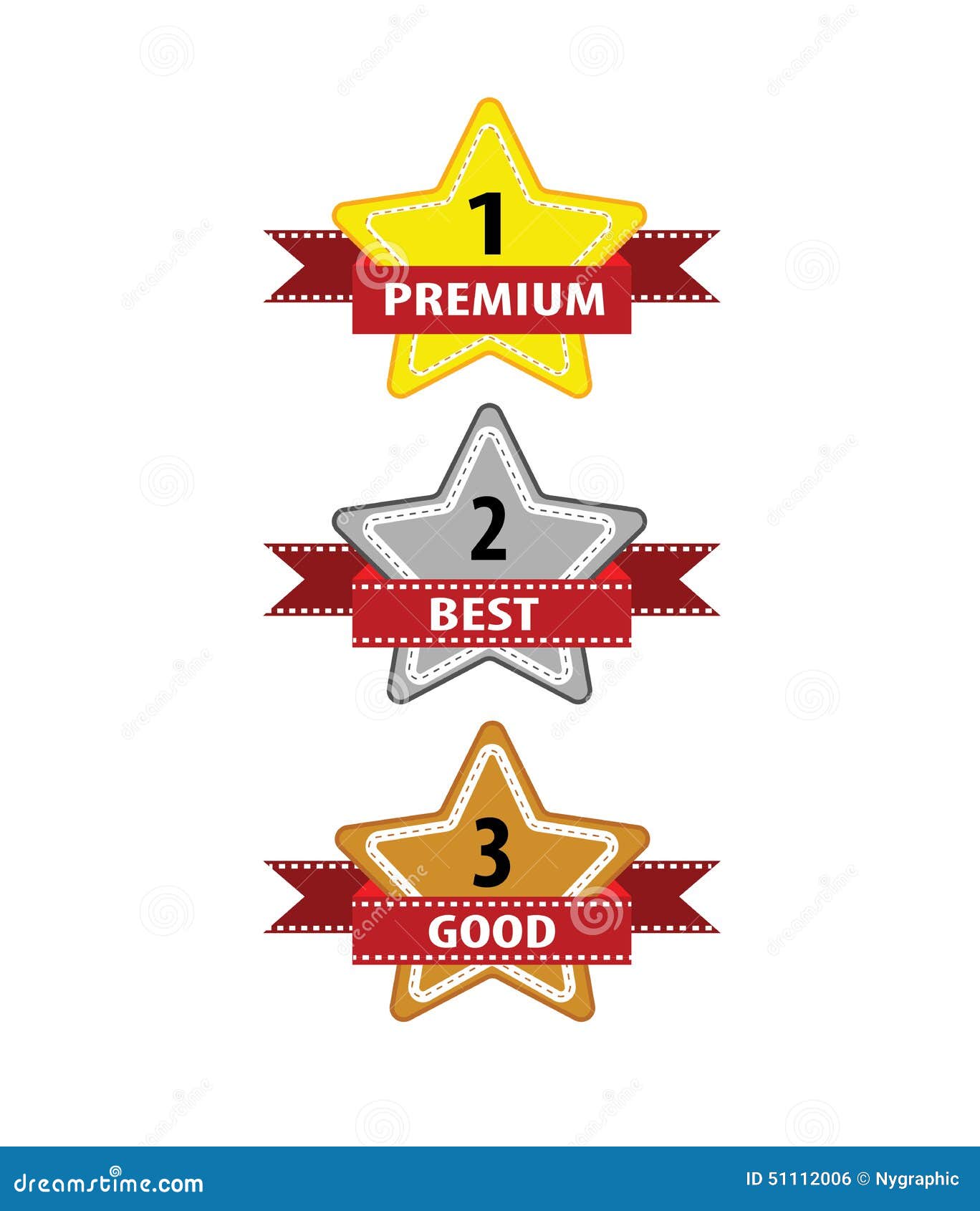 Vector of Star Quality Label for Business Label Stock Vector