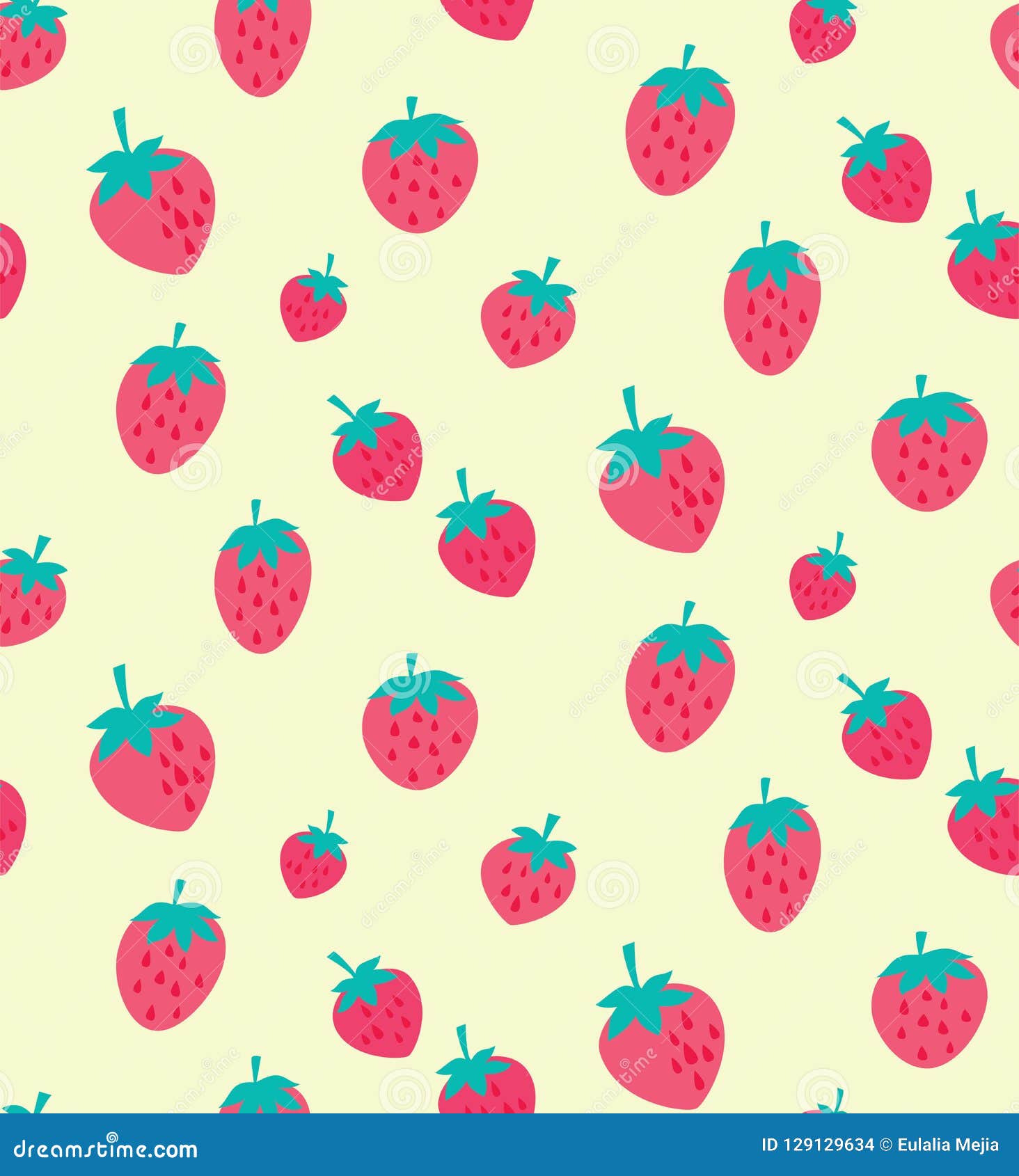 Vector Pink and Red Strawberry Seamless Pattern Stock Vector - Illustration of cream, gift: 129129634 Vector Pink and Red Strawberry Seamless Pattern Stock Vector - Illustration of cream, gift: 129129634