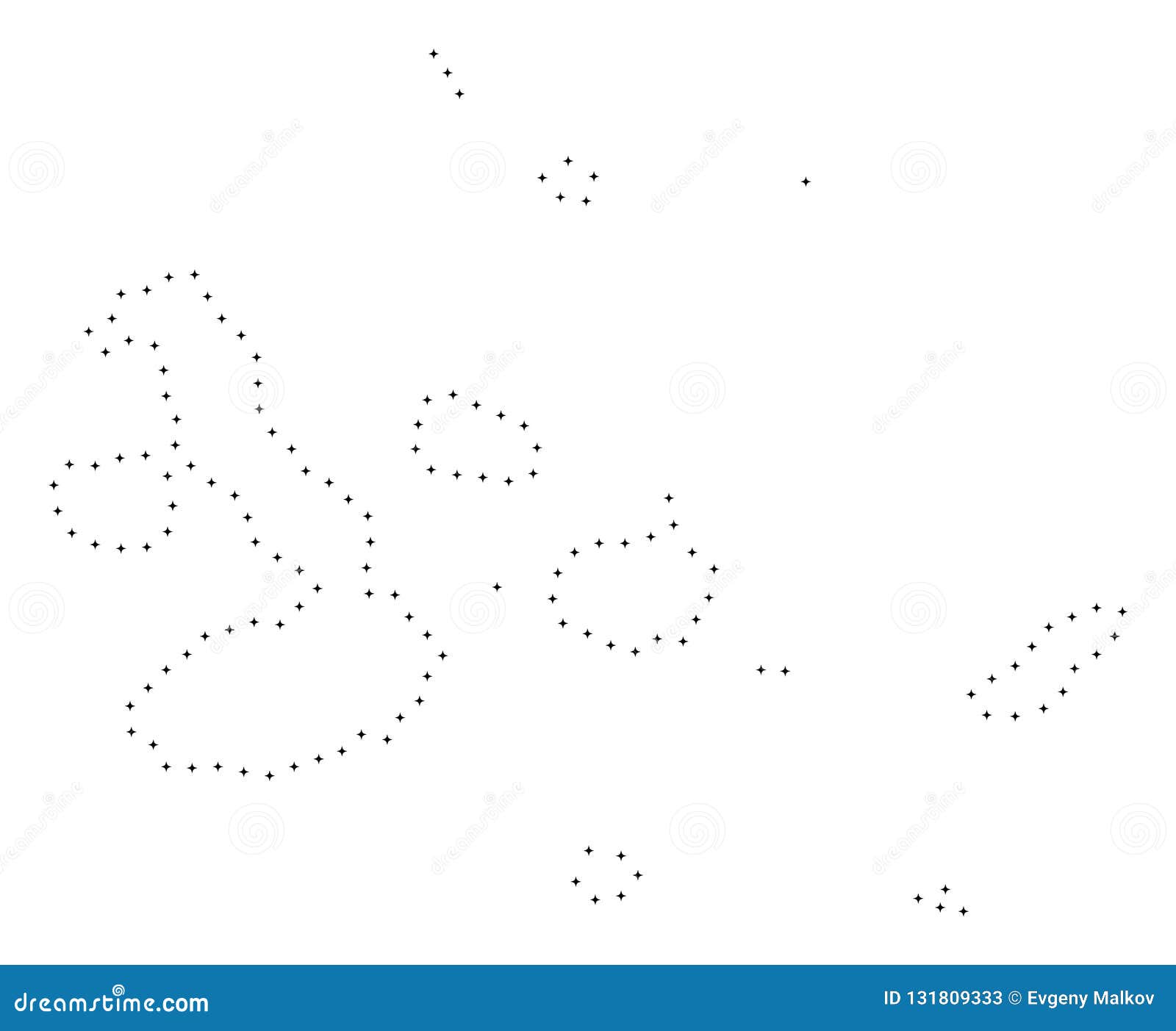Download Dot Stroke Galapagos Islands Map Stock Vector ...