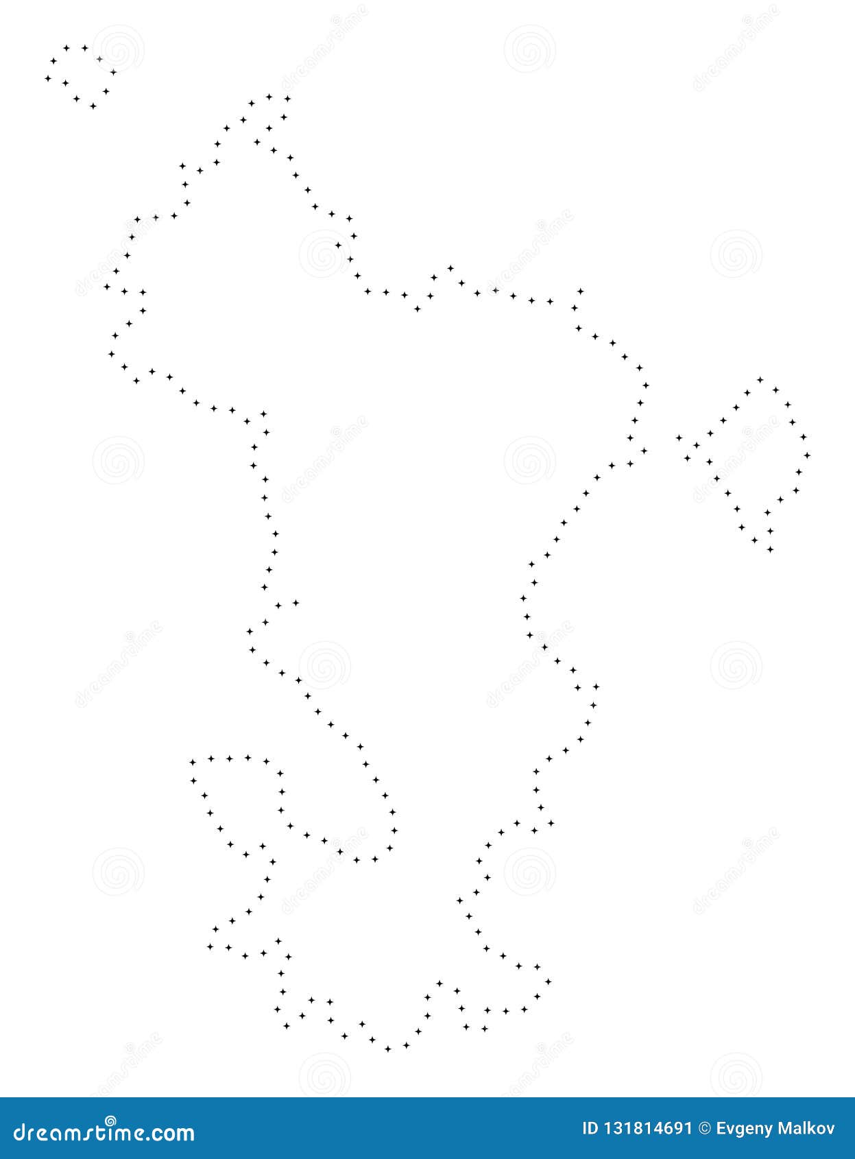 Download Dot Stroke Mayotte Island Map Stock Vector - Illustration ...