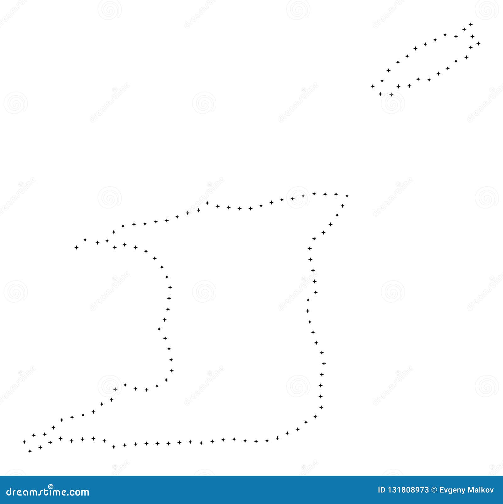 Download Dotted Stroke Trinidad And Tobago Map Stock Vector ...