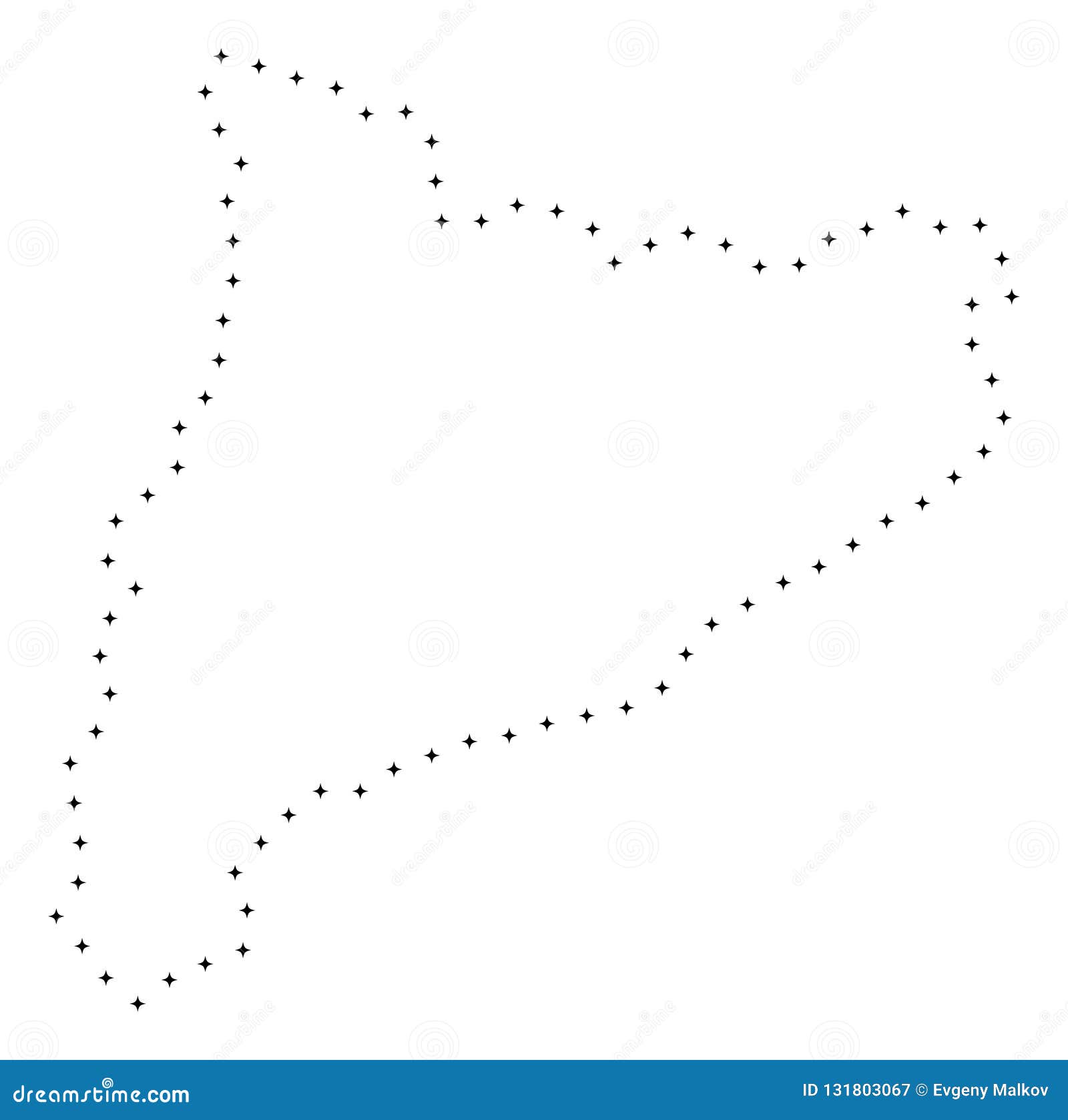 Download Dot Stroke Catalonia Map stock vector. Illustration of ...