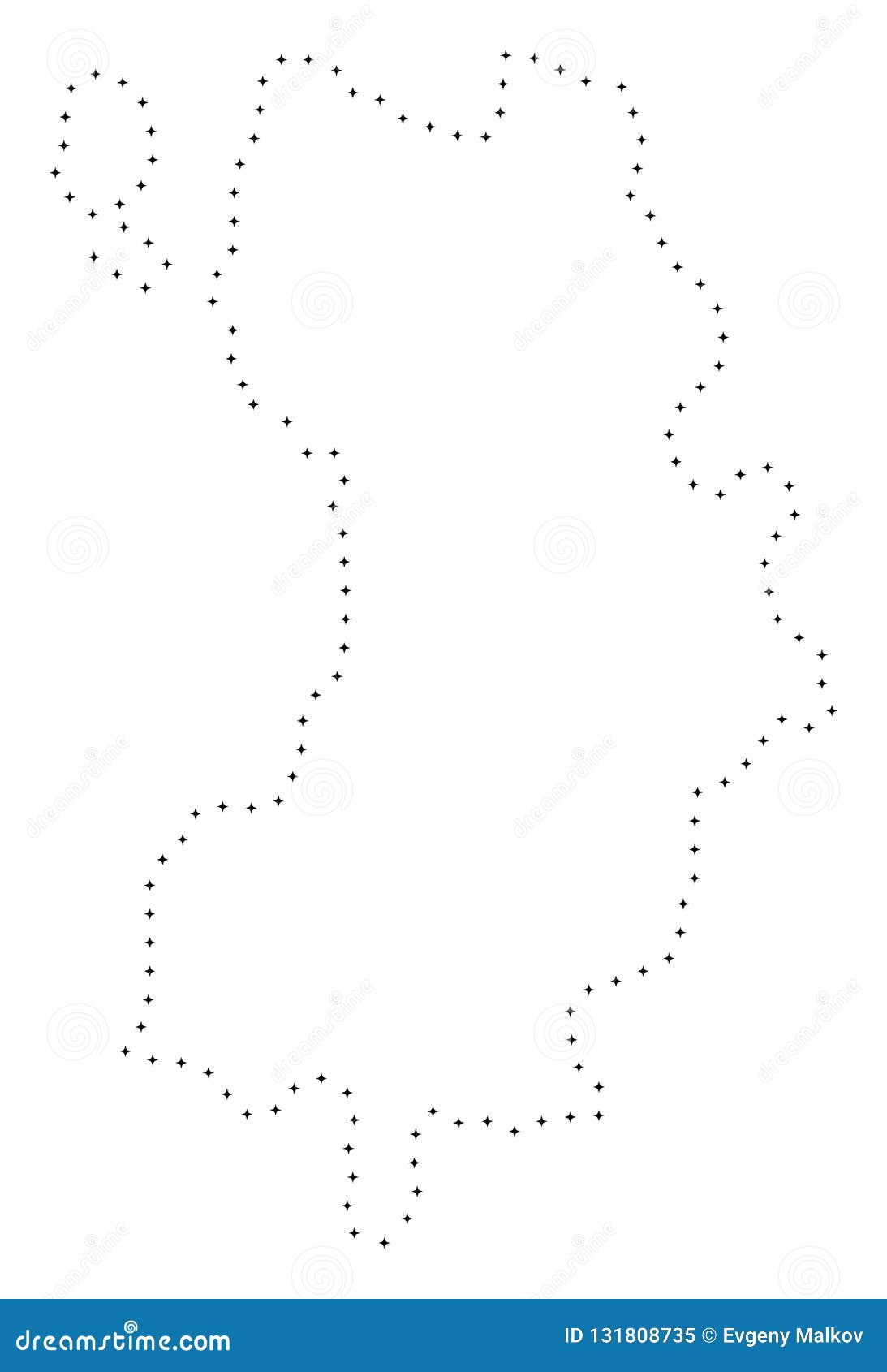 Download Dot Stroke Koh Tao Thai Island Map Stock Vector ...