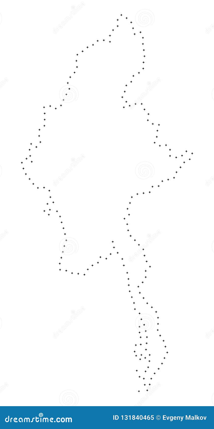 Download Dotted Stroke Myanmar Map stock vector. Illustration of ...