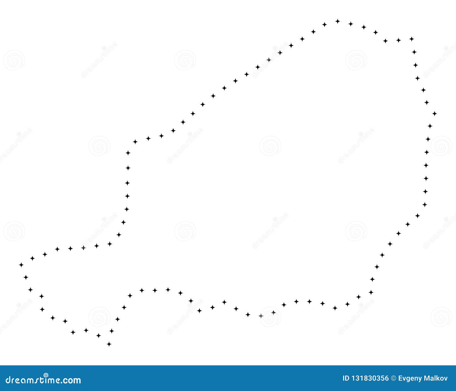 Download Dotted Stroke Niger Map stock vector. Illustration of ...