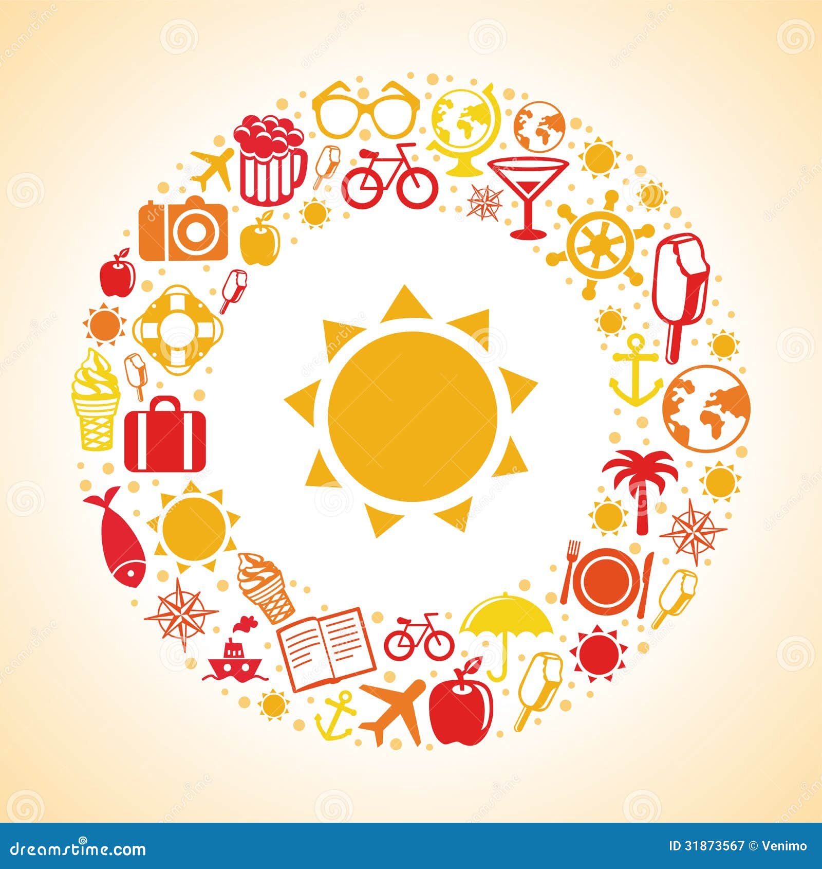 Download Vector summer background stock vector. Illustration of ...