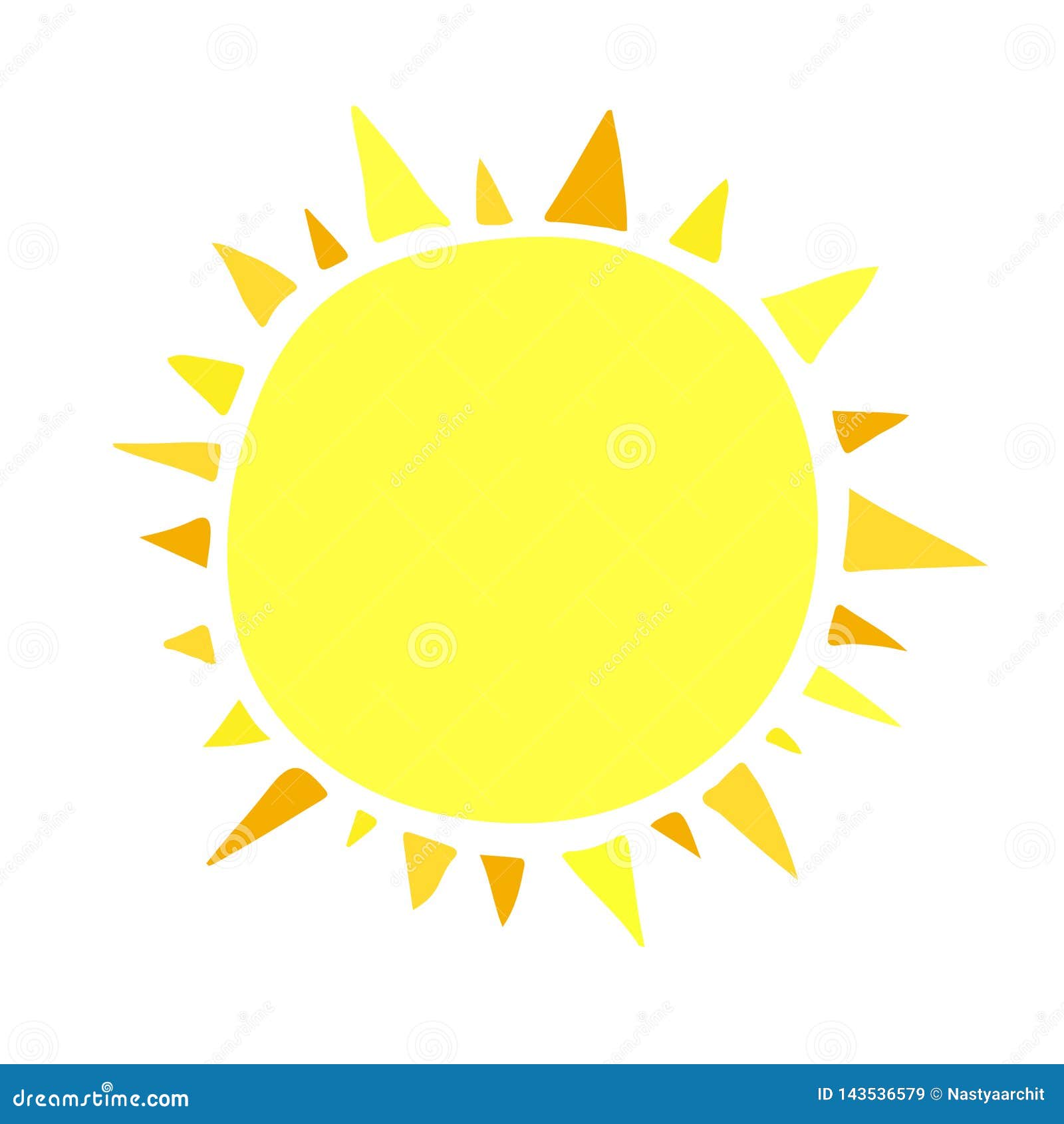 vector sun illustration creative yellow icon for warm or sun illustration