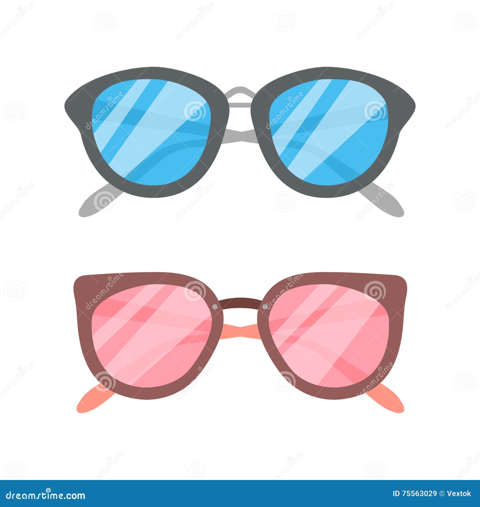 Vector Sunglasses icon set stock vector. Illustration of black 75563029