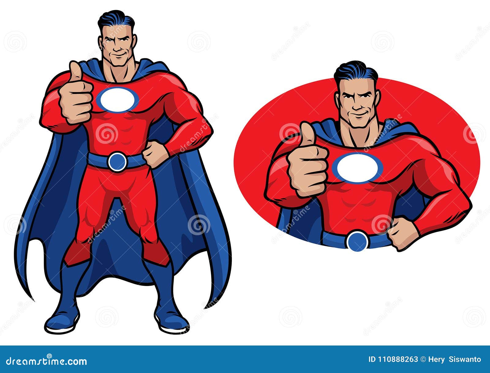 superhero thumb up