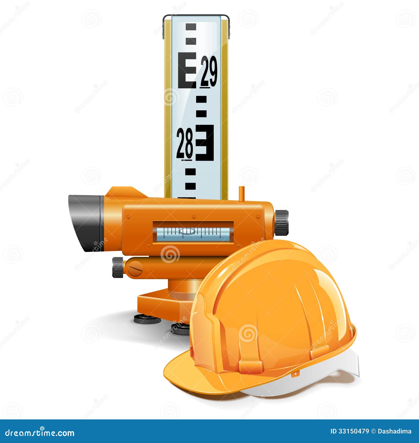 Vector Surveying Concept stock vector. Illustration of mark 33150479