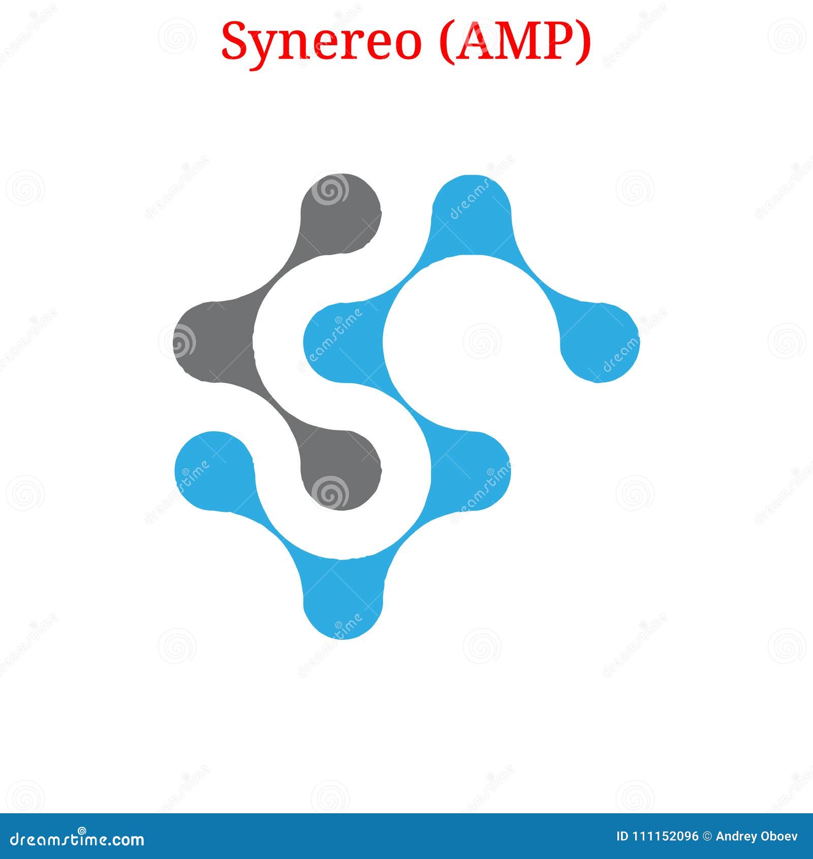 Vector Synereo AMP logo stock vector. Illustration of coins - 111152096