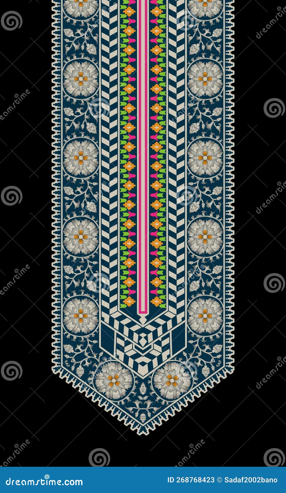 Vector Tatreez Ornament, Traditional Palestinian Embroidery Pattern ...