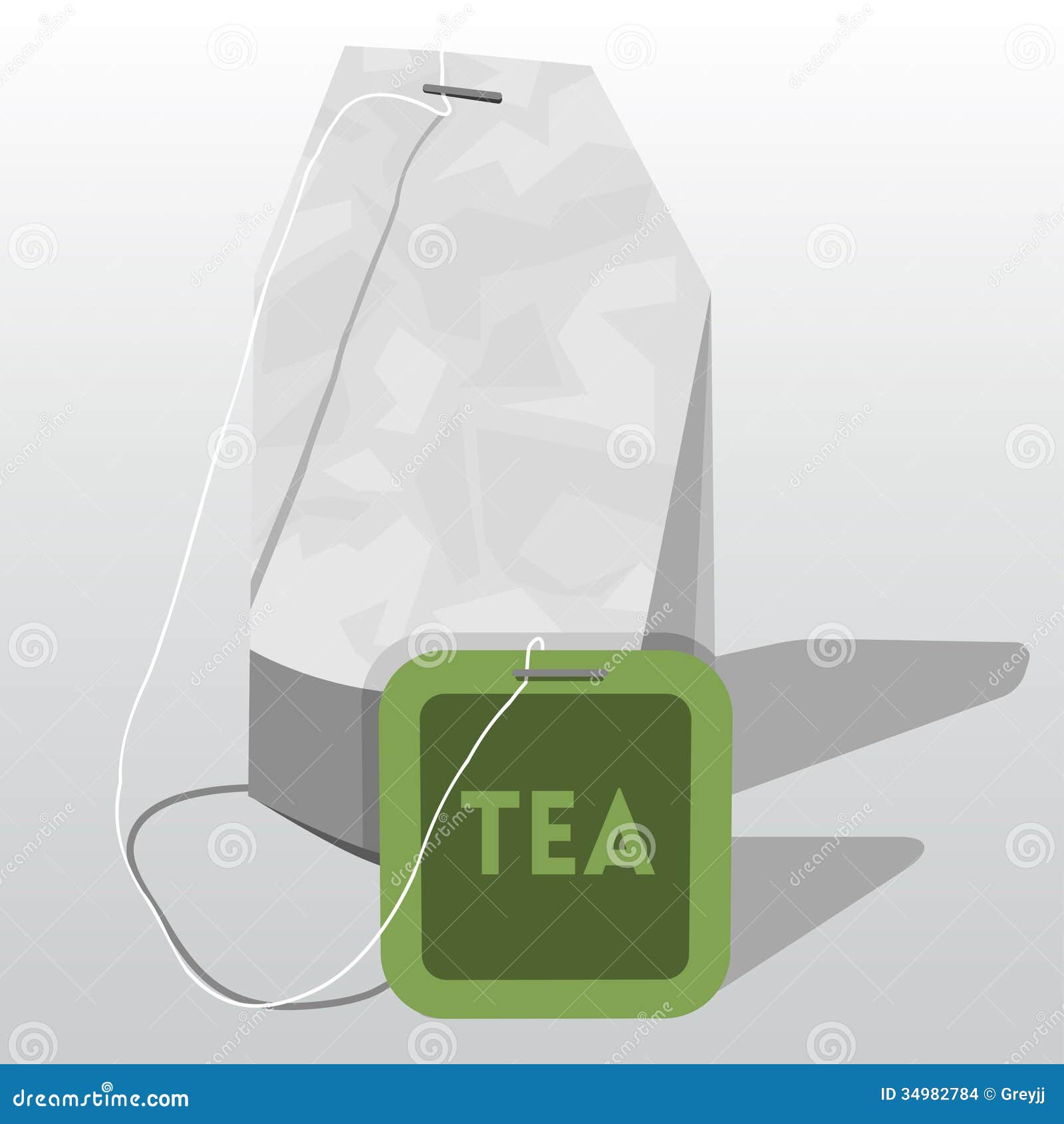 Vector tea bag stock vector. Illustration of cartoon 34982784