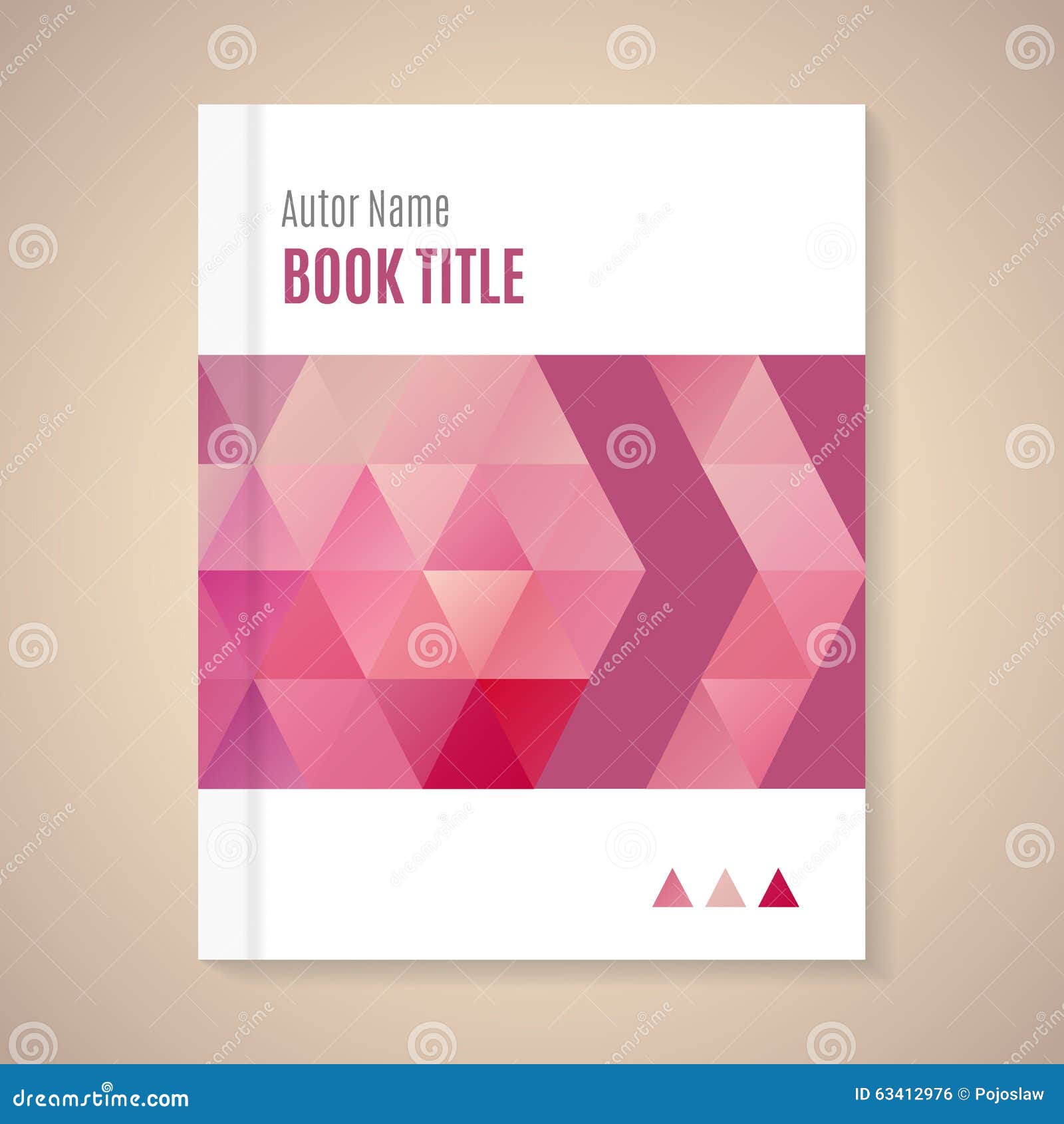 Vector Template for Book Title Stock Vector Illustration of geometric