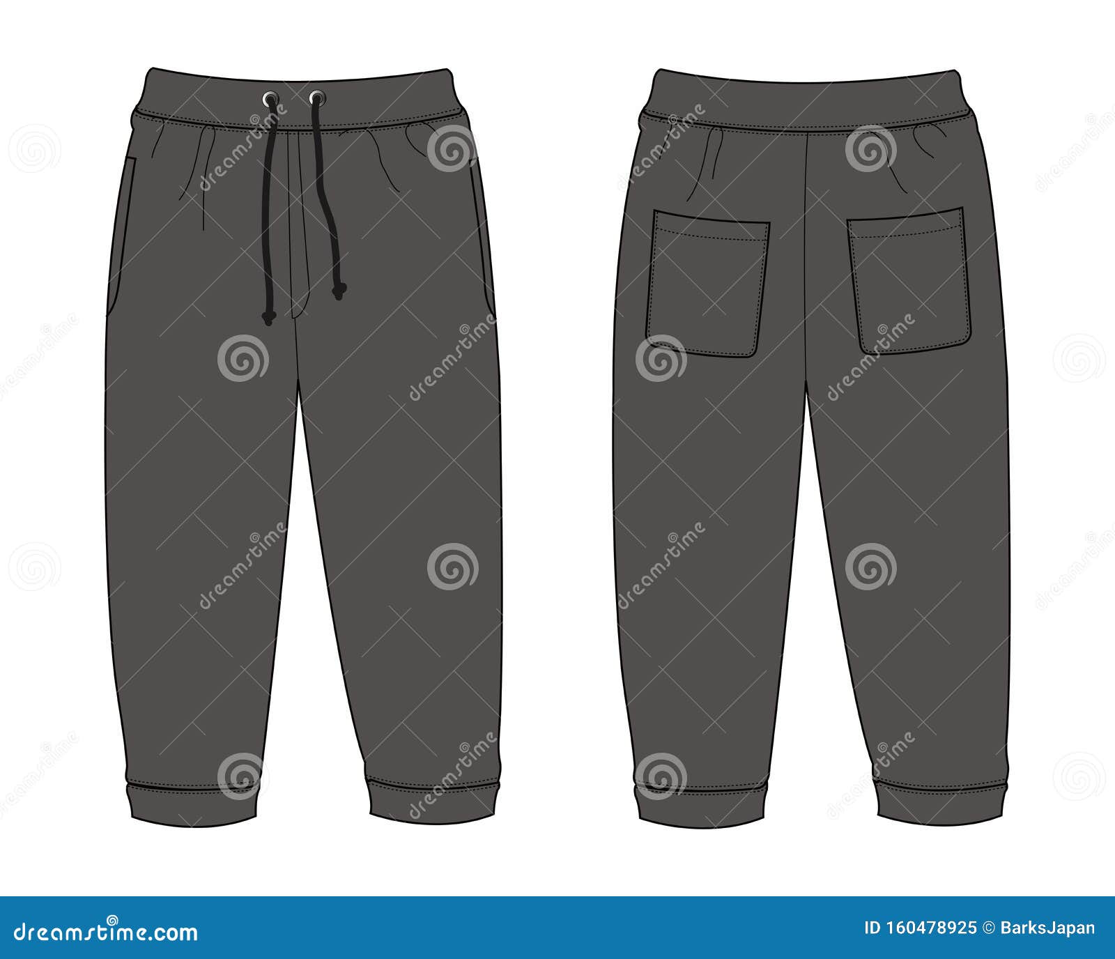 Illustration of Sweat Pants Stock Vector - Illustration of sportswear ...